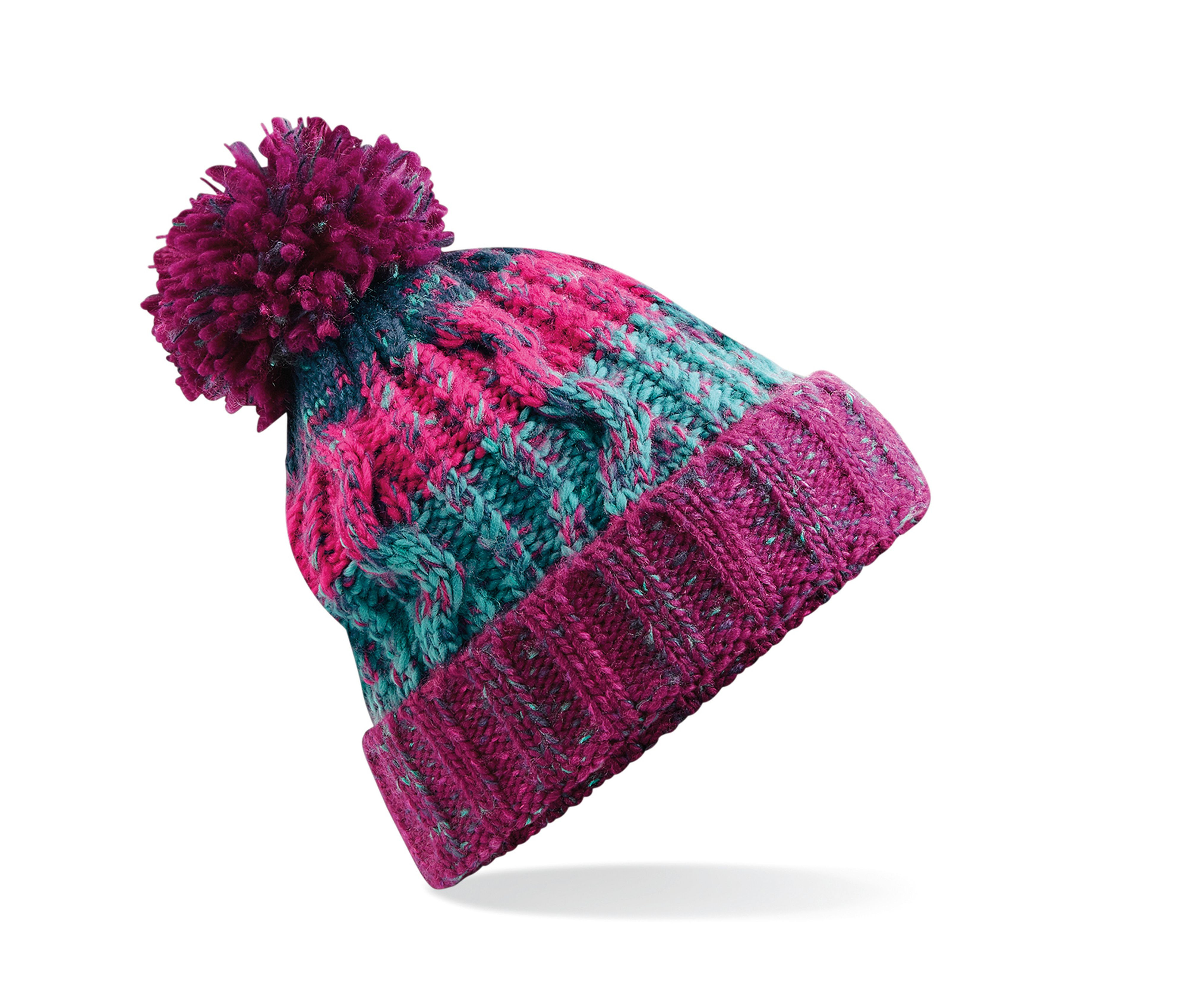 CORKSCREW POM POM BEANIE