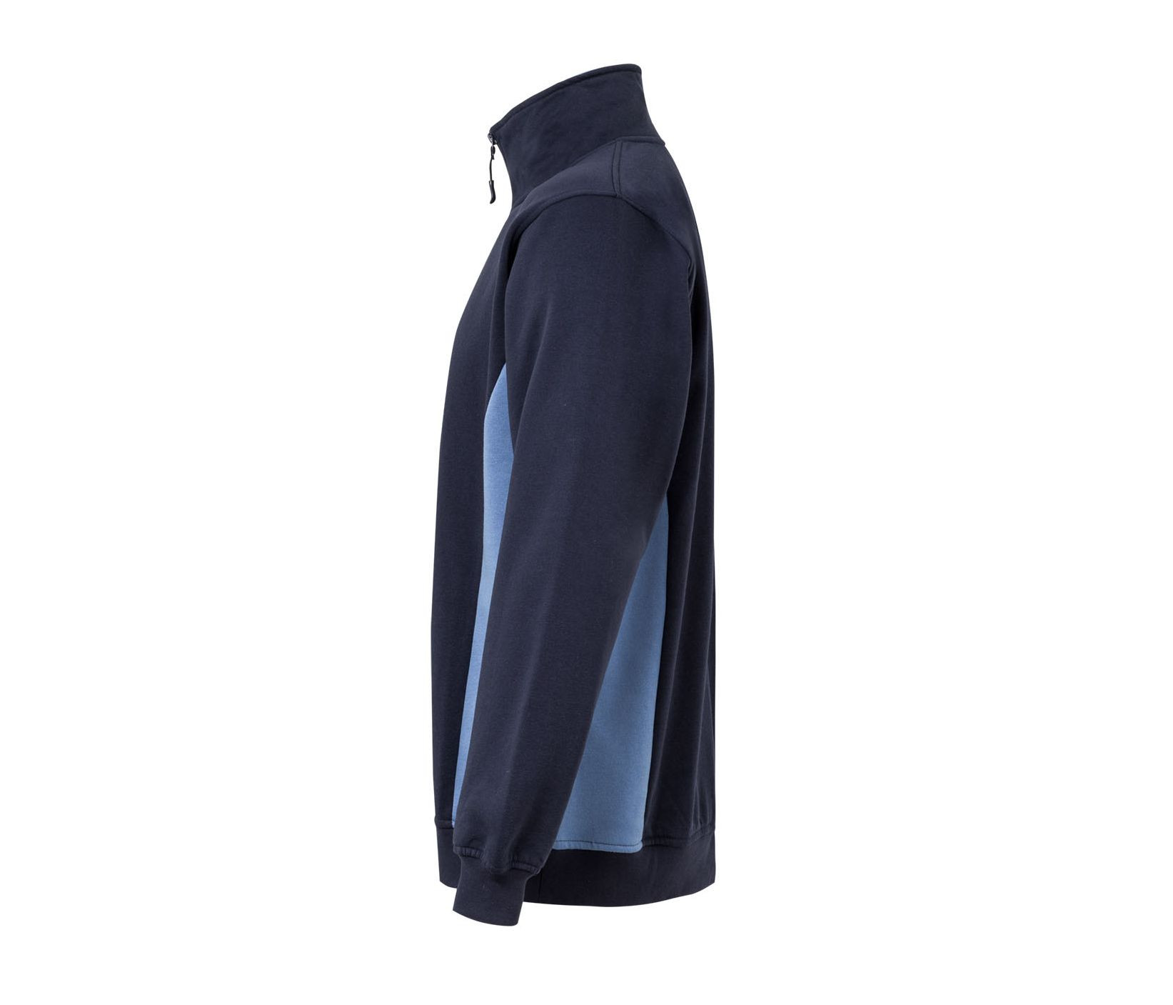 TWO-TONE HALF-ZIP SWEATSHIRT