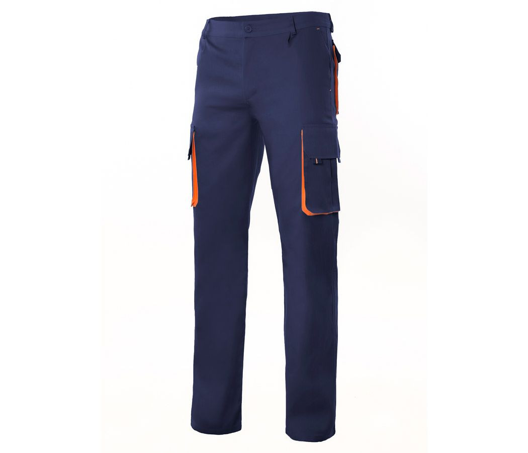 TWO-TONE MULTI-POCKET TROUSERS