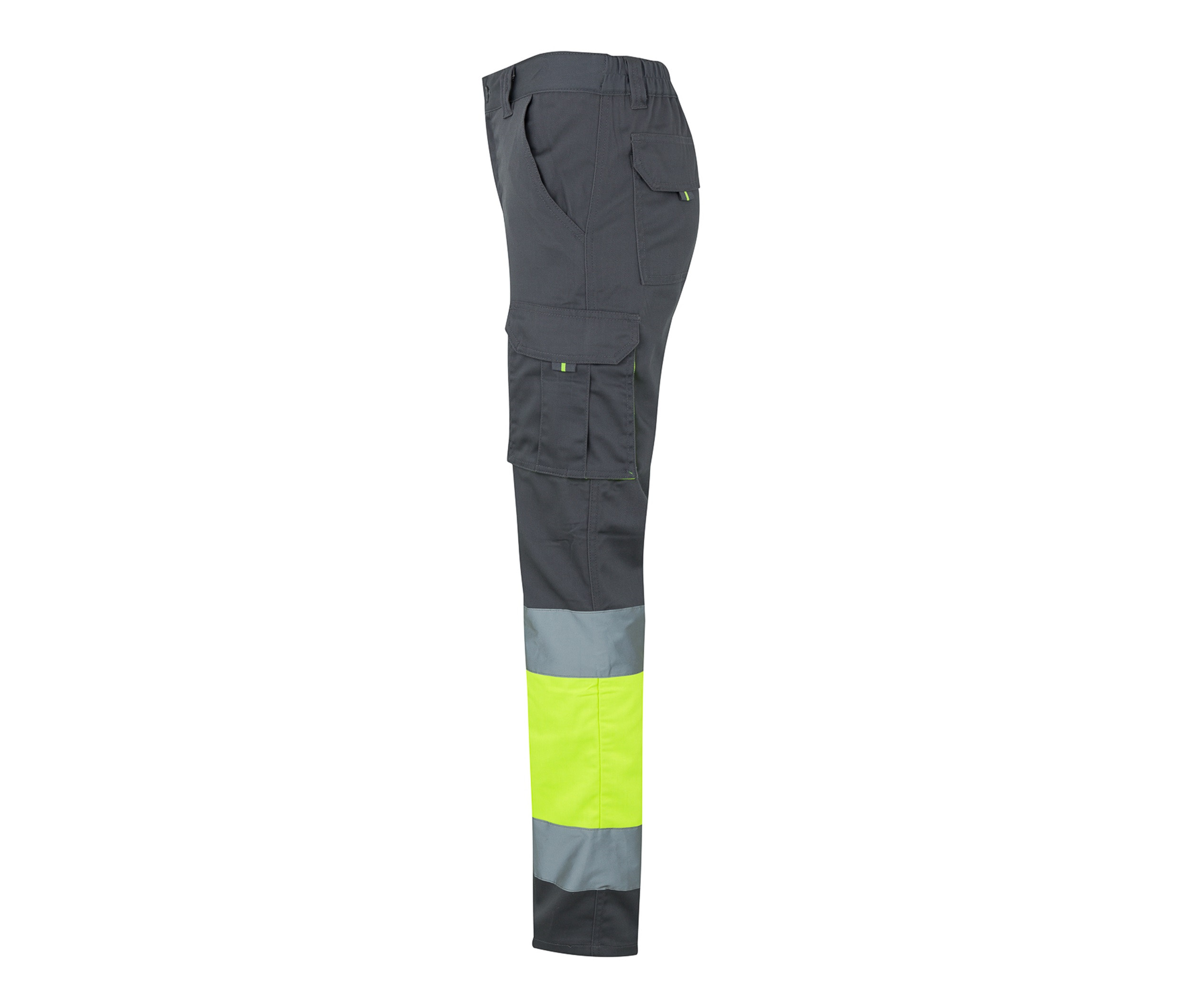 TWO-TONE HIGH VISIBILITY MULTI-POCKET STRETCH TROUSERS