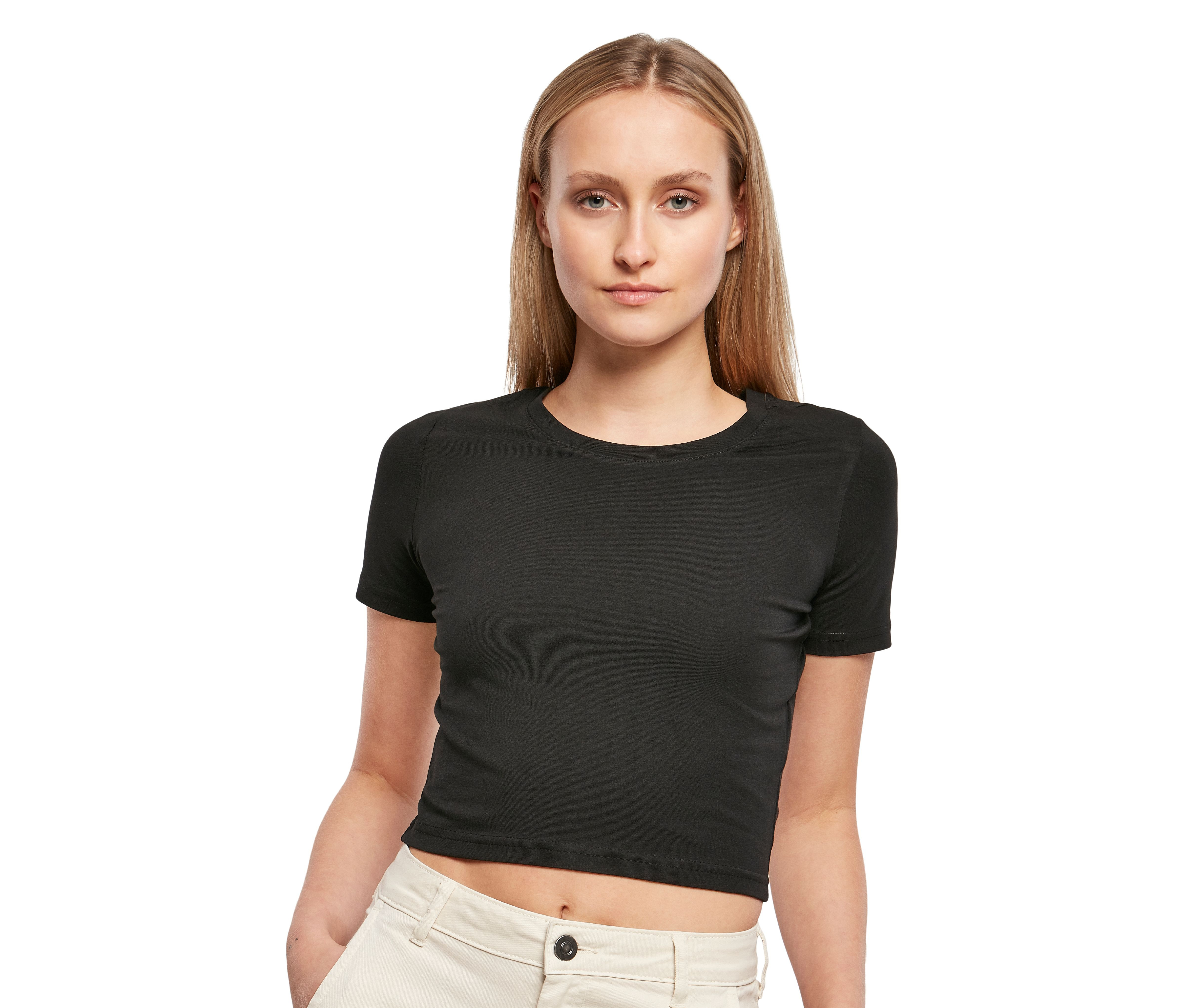 LADIES CROPPED TEE