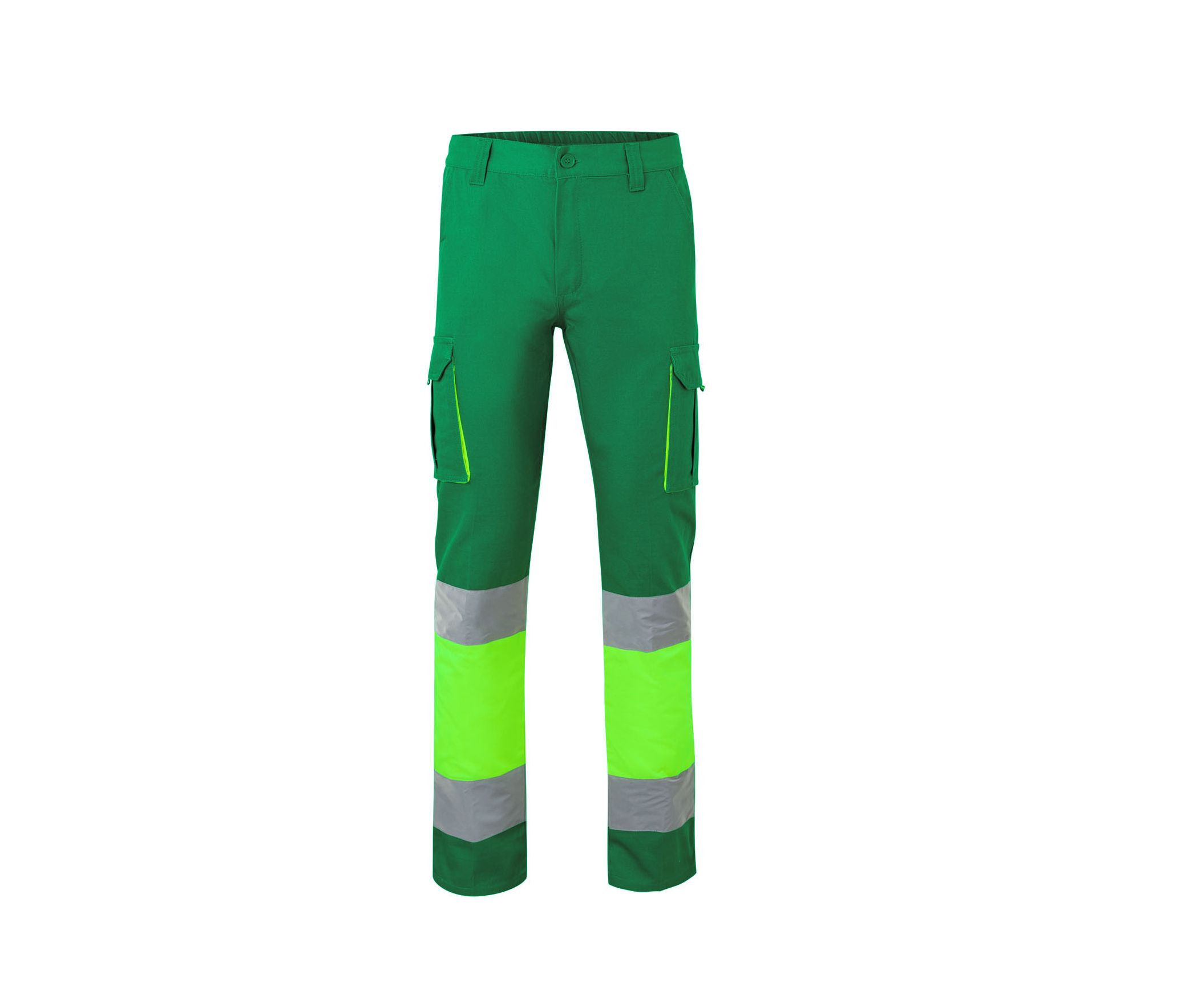 TWO-TONE HIGH VISIBILITY MULTI-POCKET TROUSERS