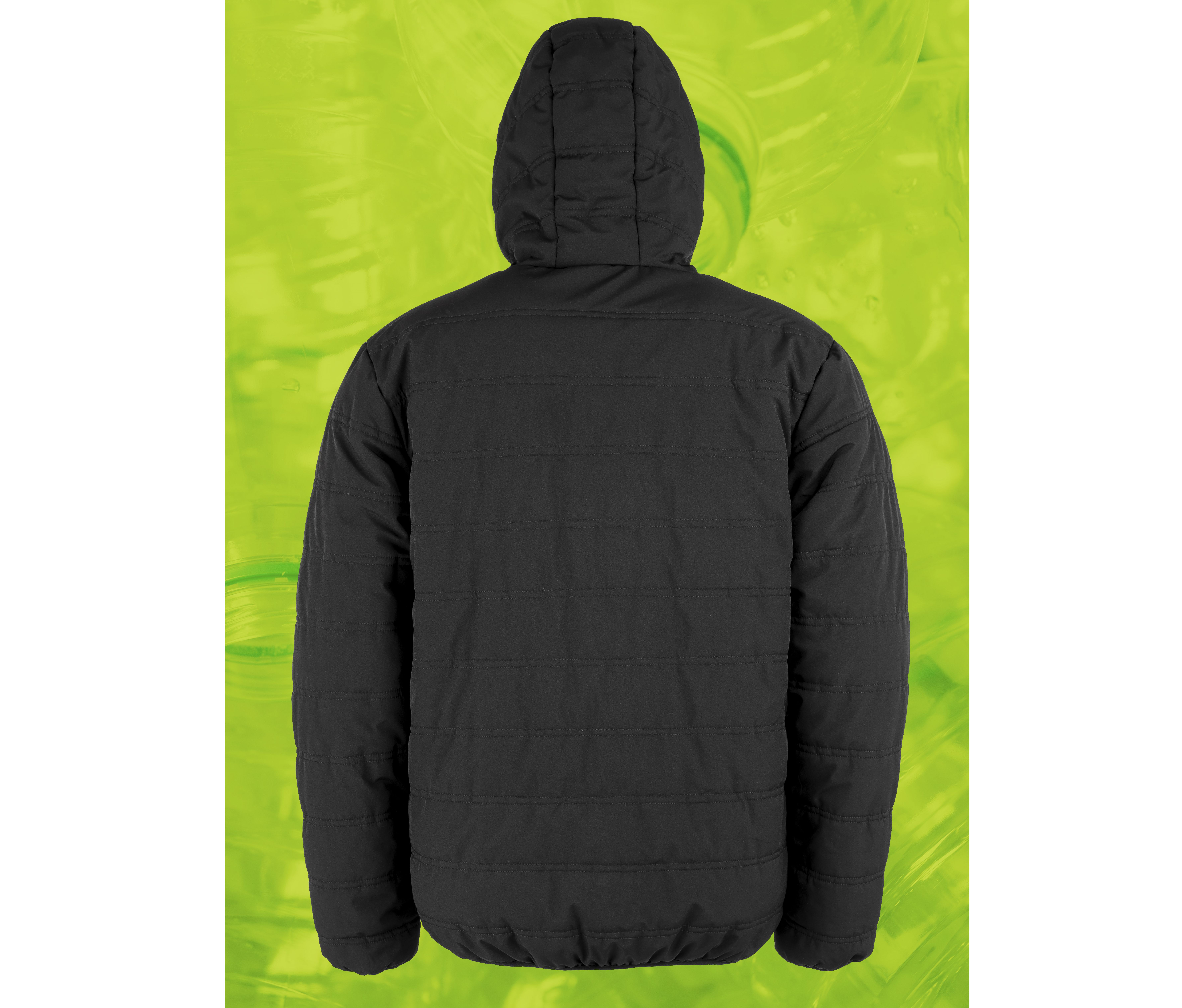 BLACK COMPASS PADDED WINTER JACKET