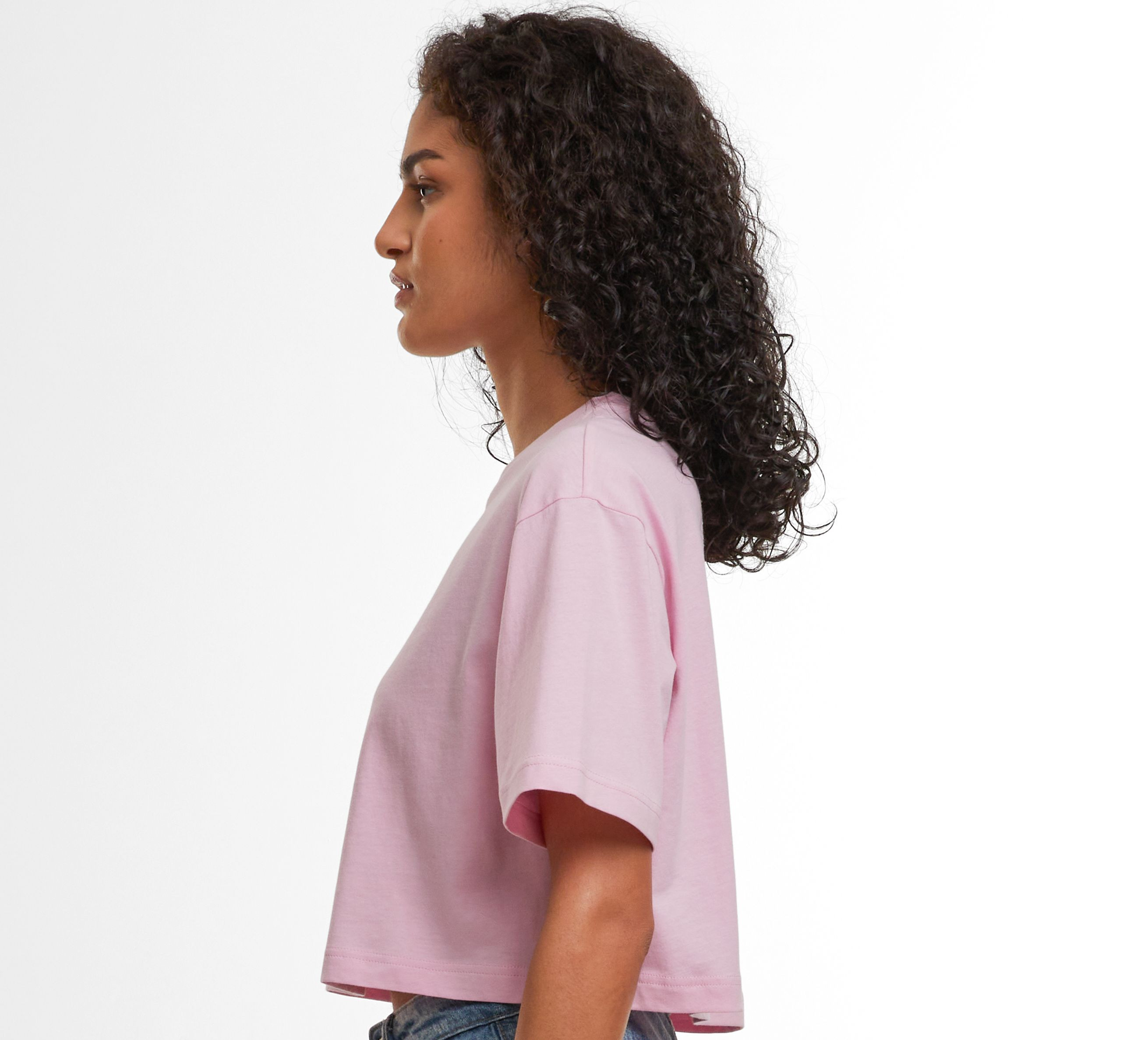 LADIES SHORT OVERSIZED TEE