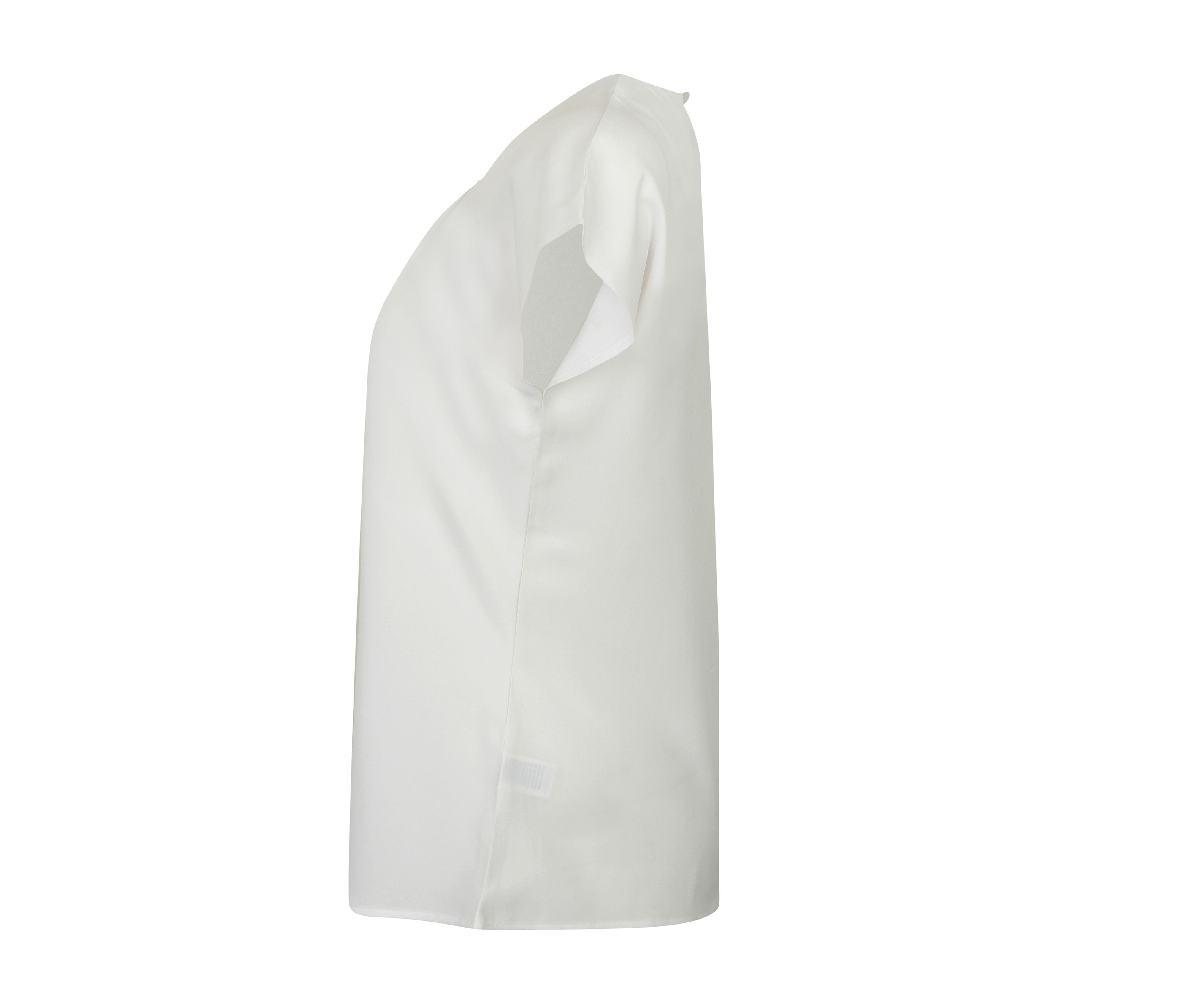 LADIES PLEAT FRONT S/S BLOUSE