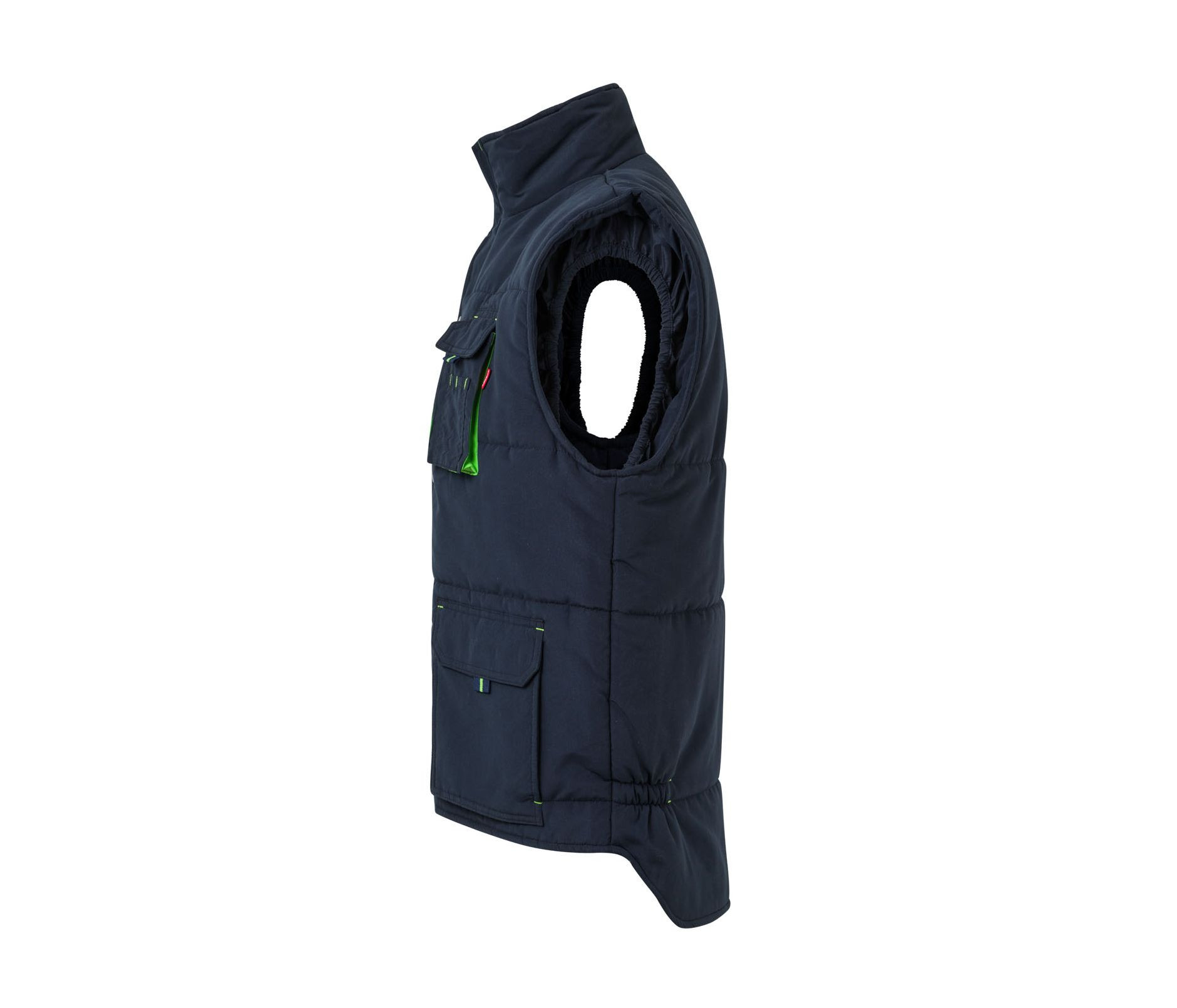 TWO-TONE MULTI-POCKET PADDED VEST