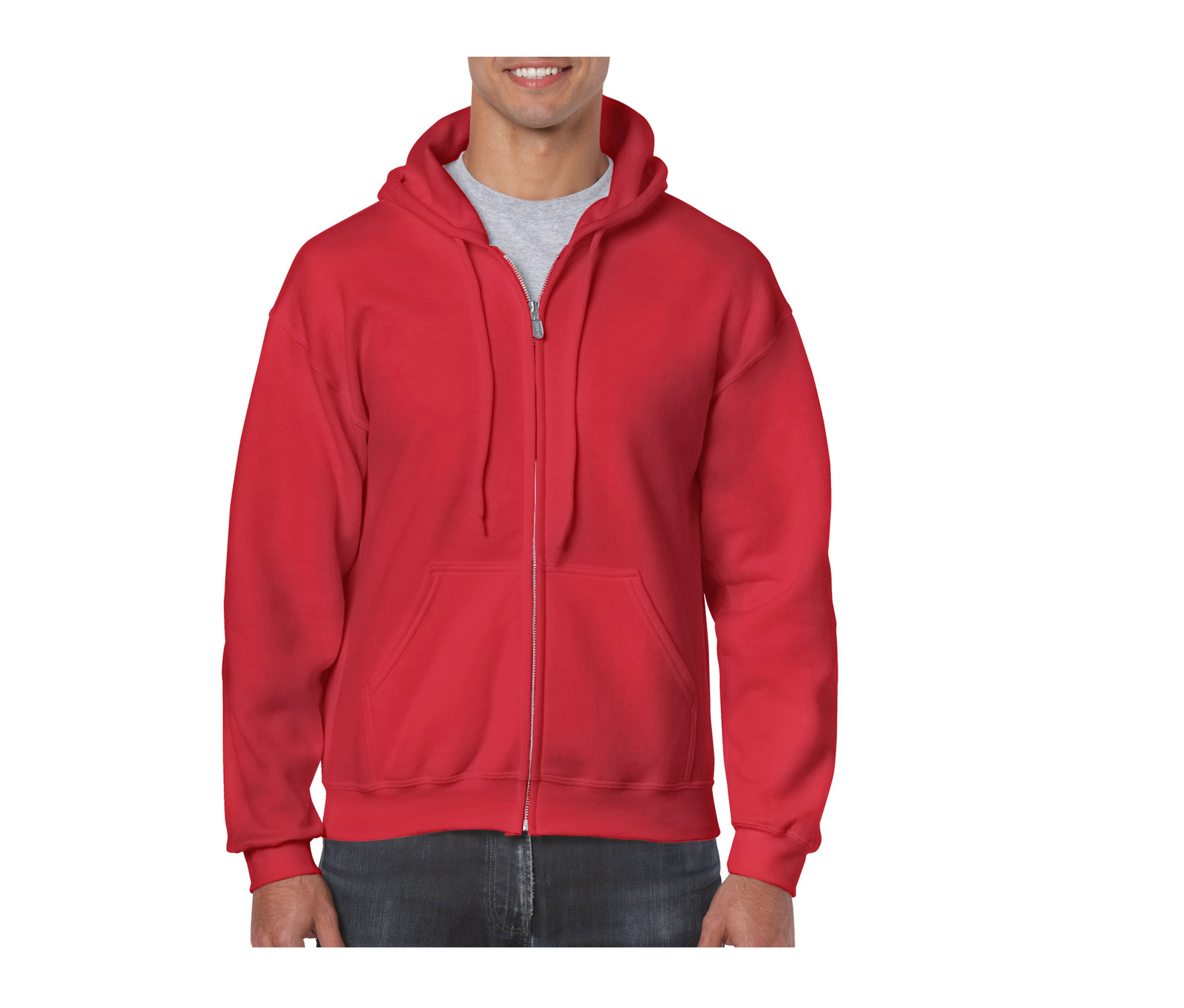HEAVY BLEND ADULT FULL ZIP HOODED SWEATSHIRT