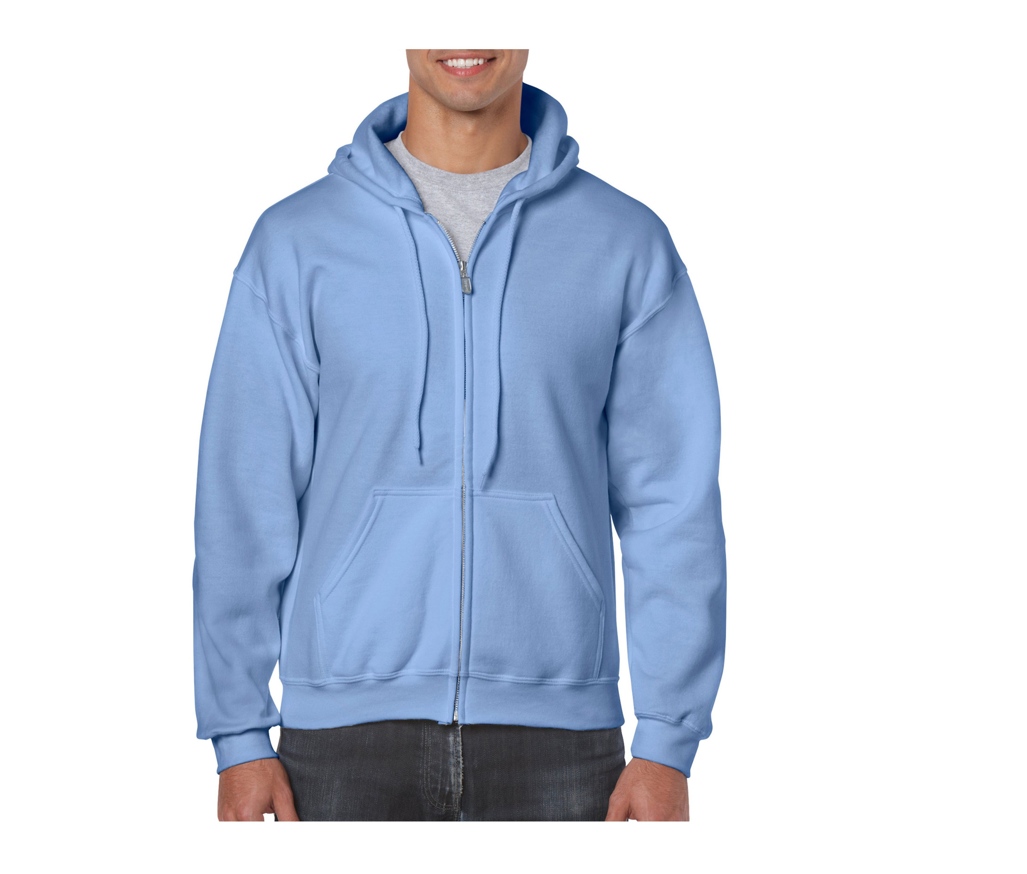 HEAVY BLEND ADULT FULL ZIP HOODED SWEATSHIRT