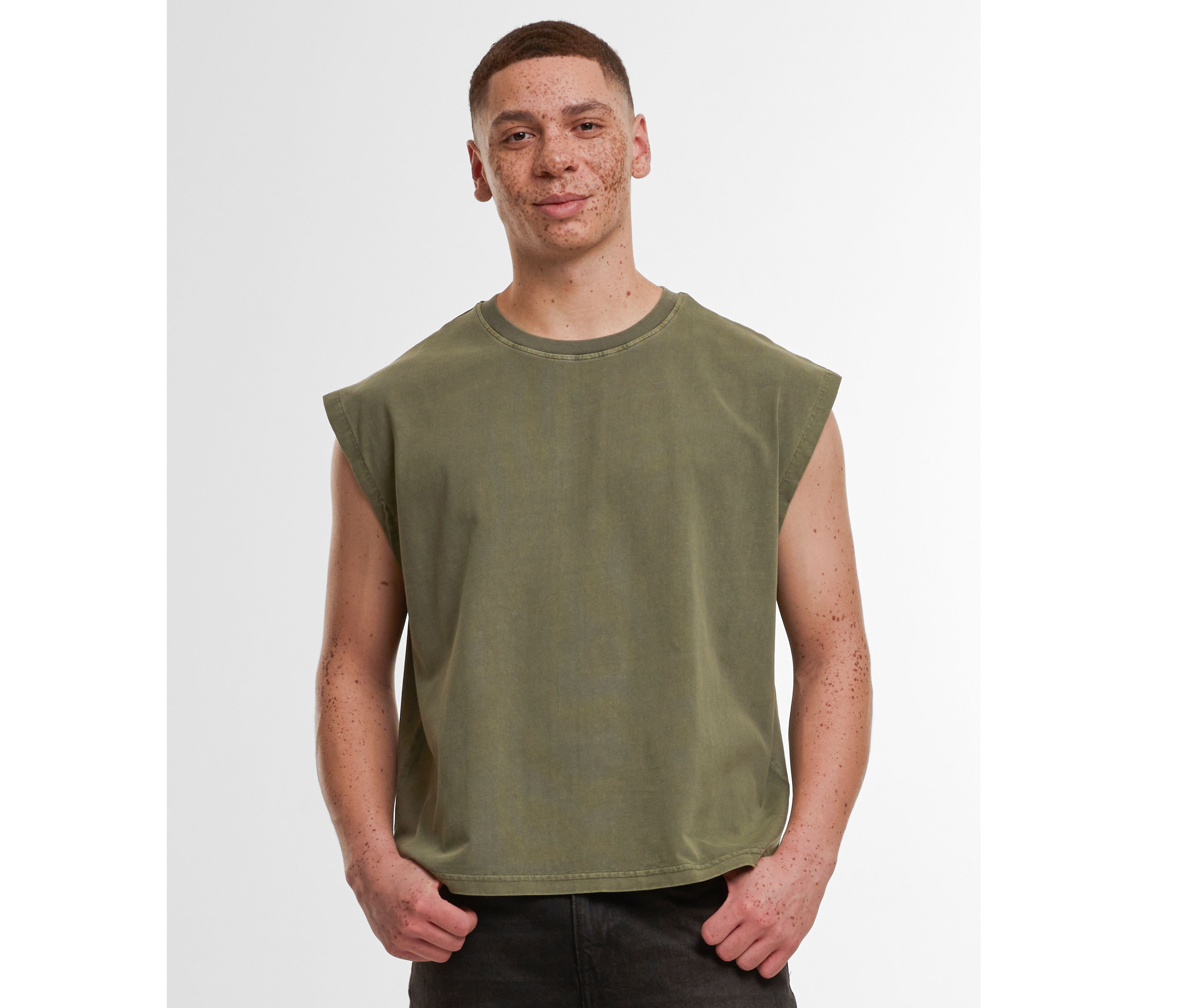 VINTAGE CROPPED HEAVY SLEEVELESS TEE