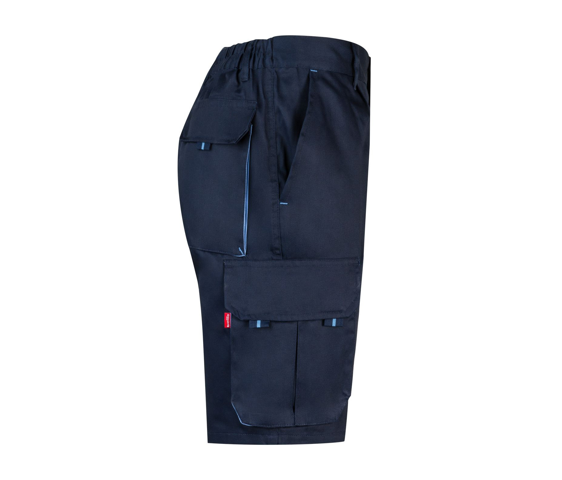 TWO-TONE MULTI-POCKET BERMUDA SHORTS