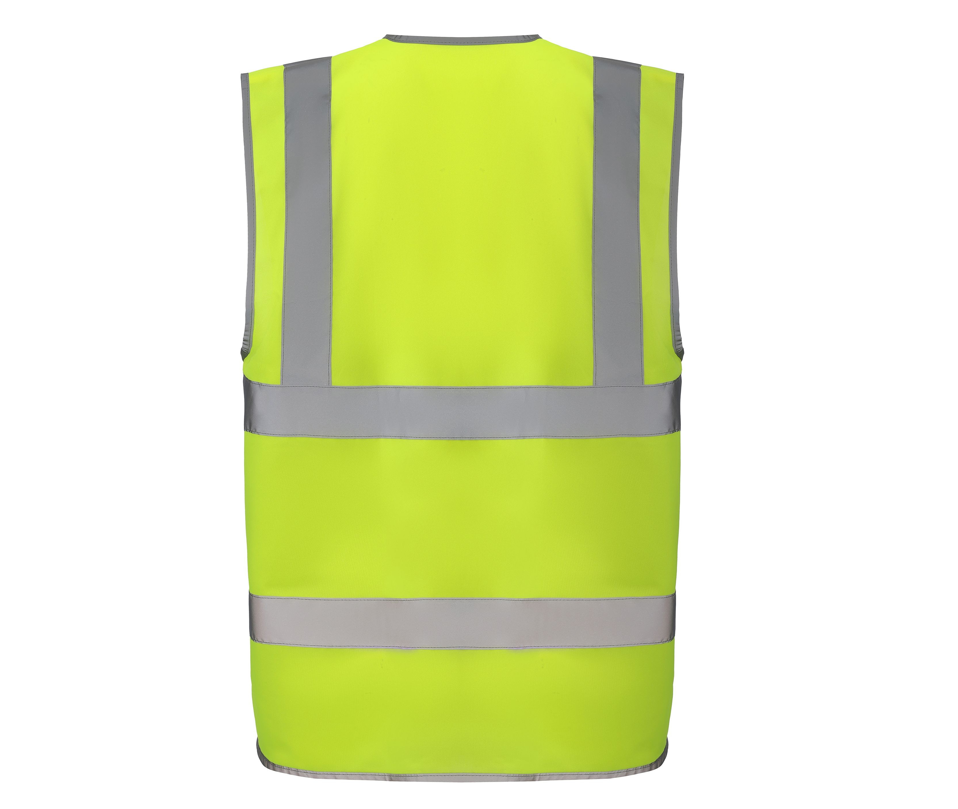 HI-VIS ZIP ID REFLECTIVE BORDER WAISTCOAT