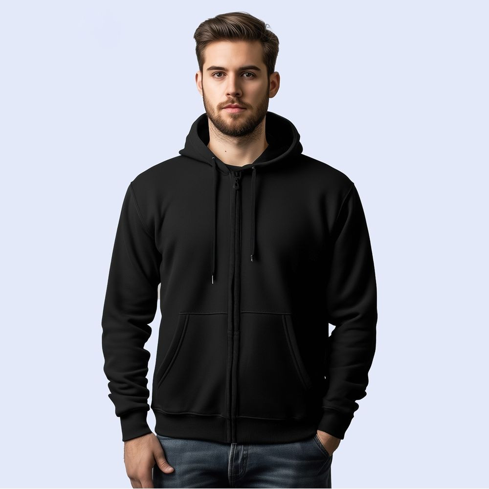 ZIP THROUGH HOODED