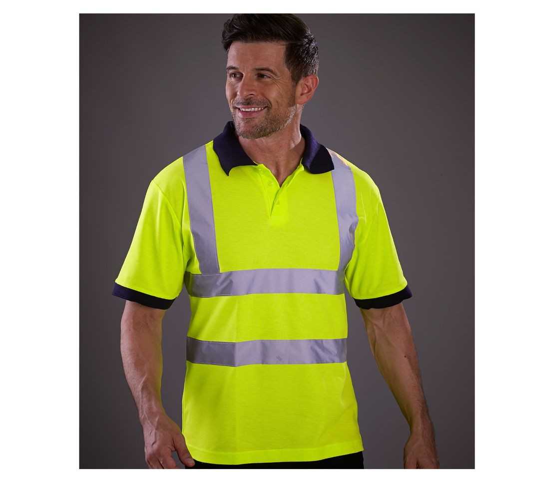 HI-VIS SHORT SLEEVE POLO SHIRT
