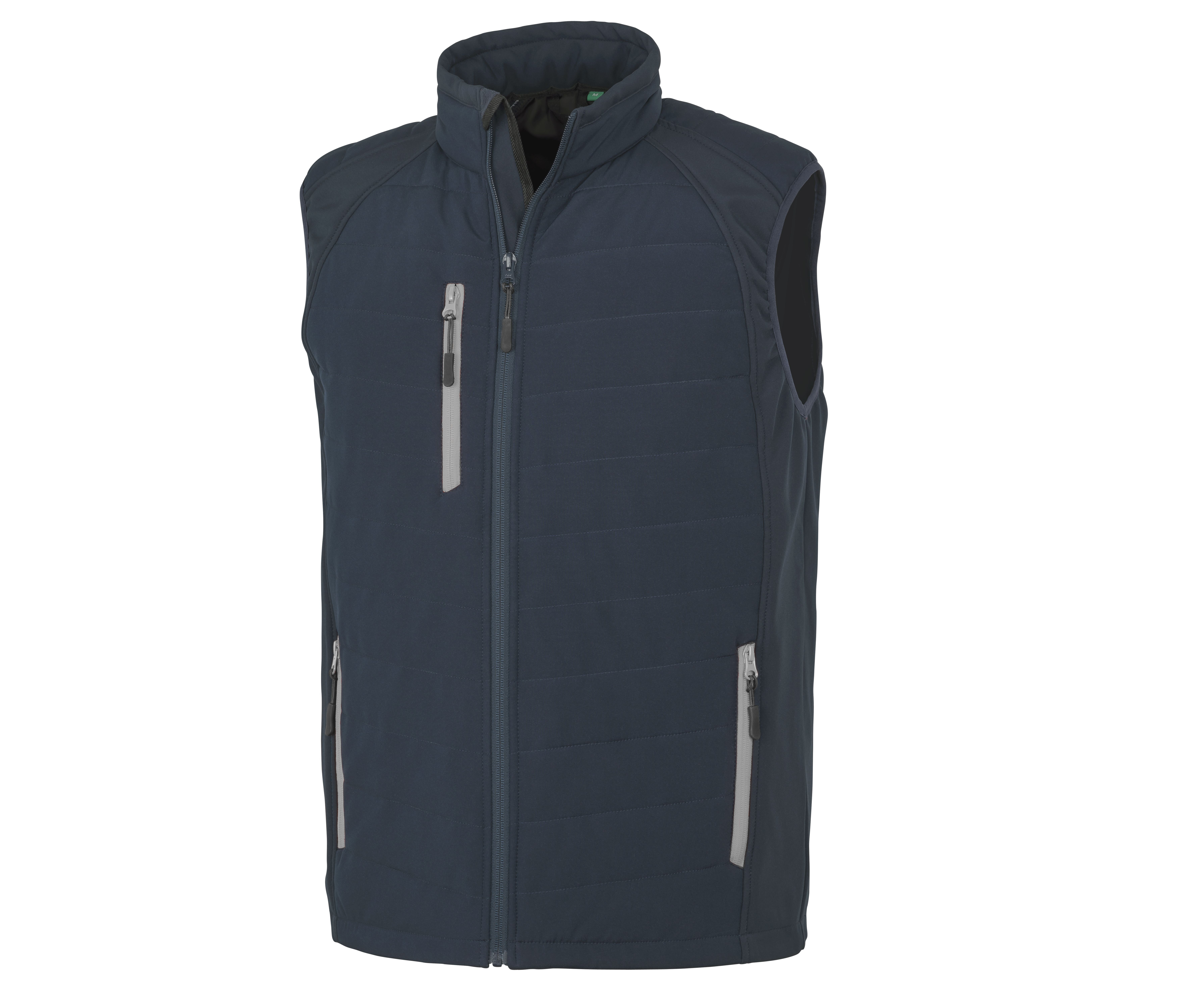 BLACK COMPASS PADDED SOFTSHELL GILET