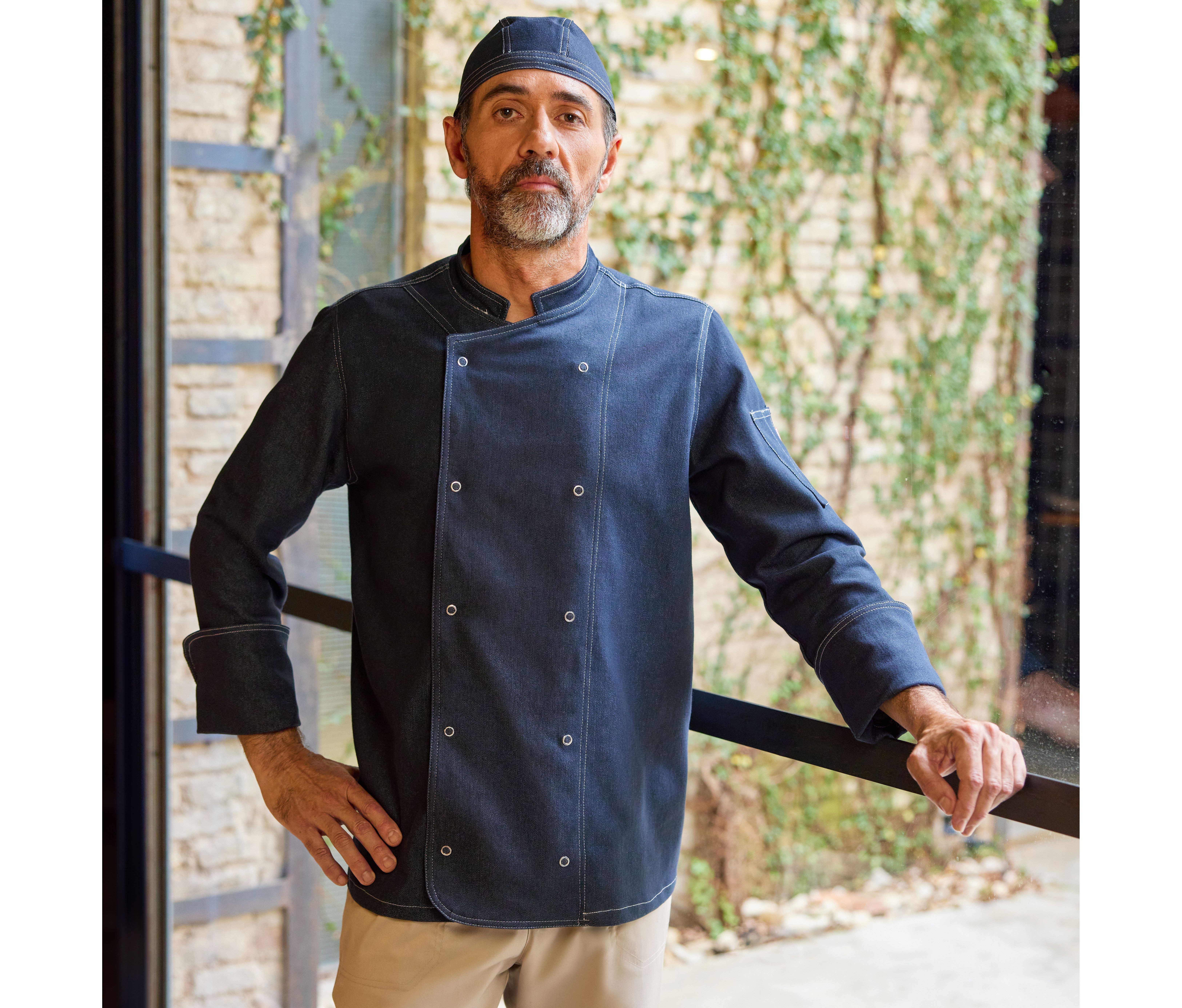 DENIM CHEF HAT