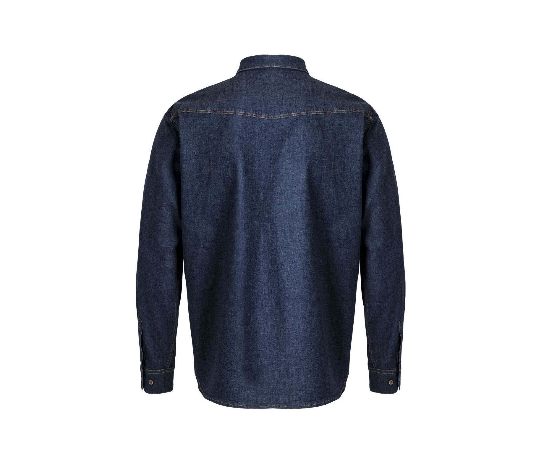 MEN'S LONG-SLEEVE STRETCH DENIM SHIRT