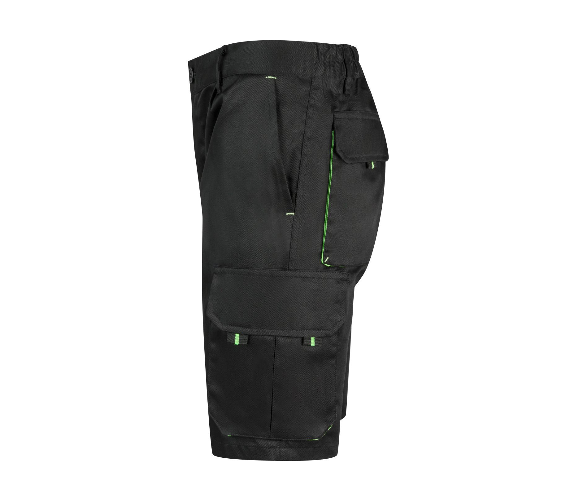 TWO-TONE MULTI-POCKET BERMUDA SHORTS