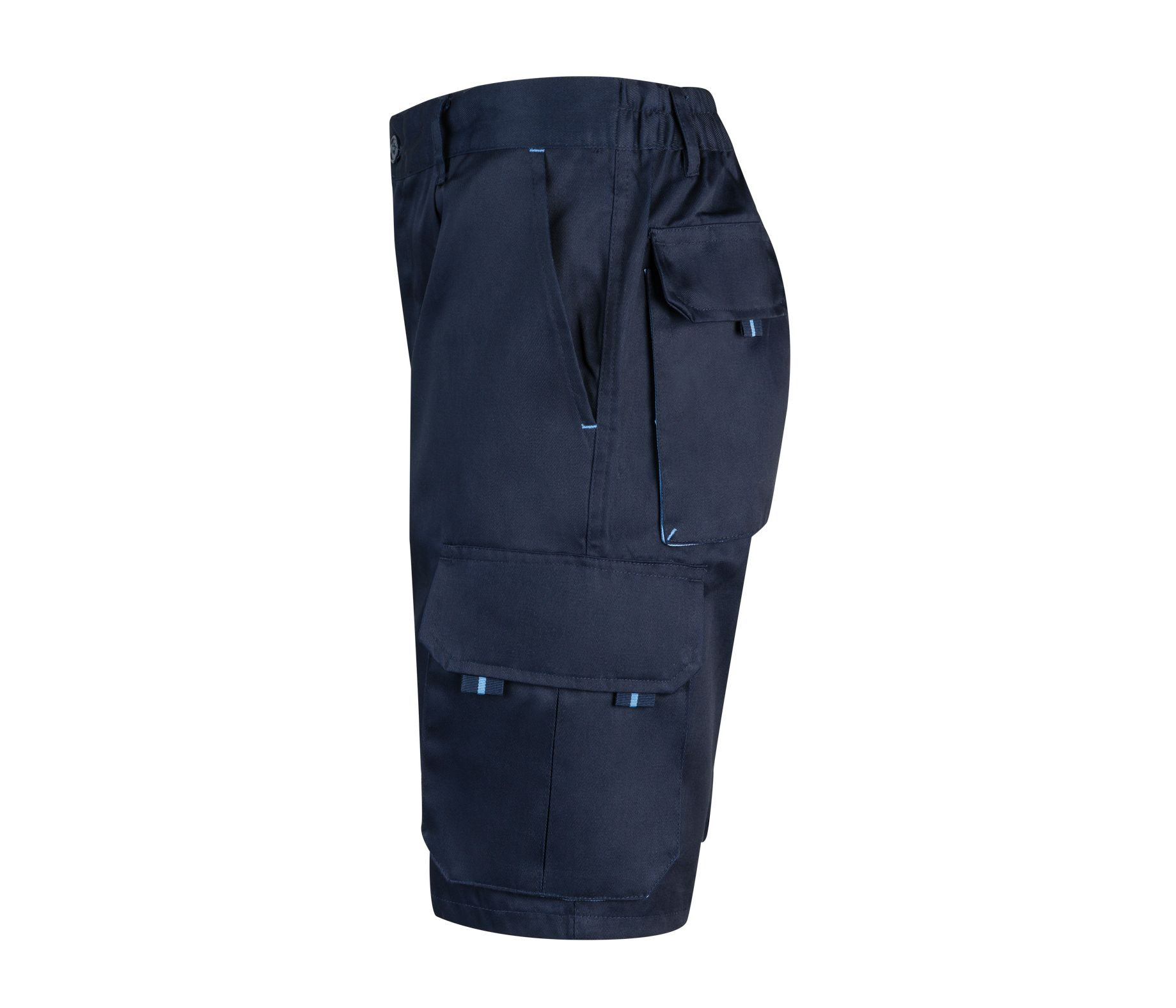 TWO-TONE MULTI-POCKET BERMUDA SHORTS