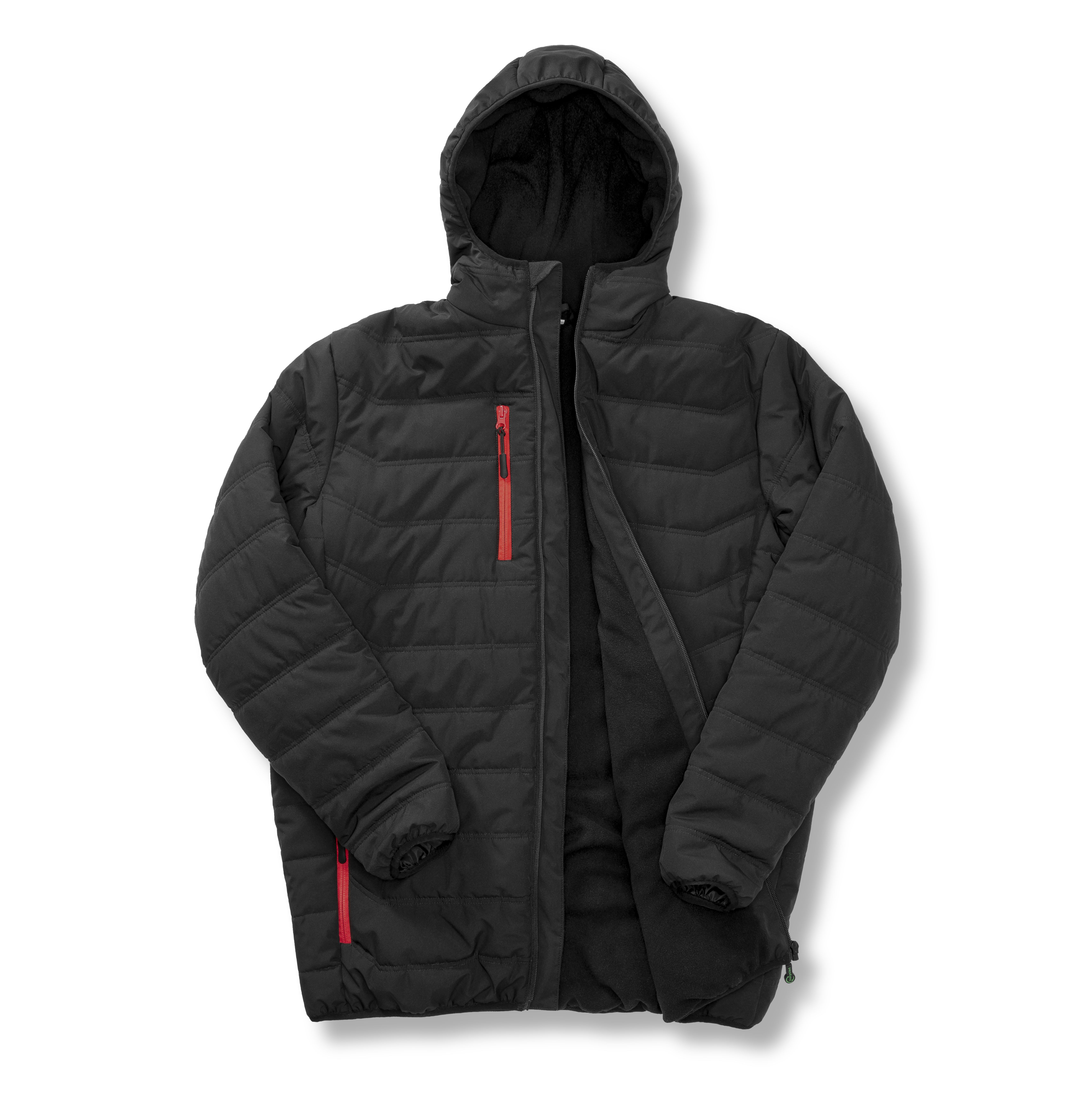 BLACK COMPASS PADDED WINTER JACKET