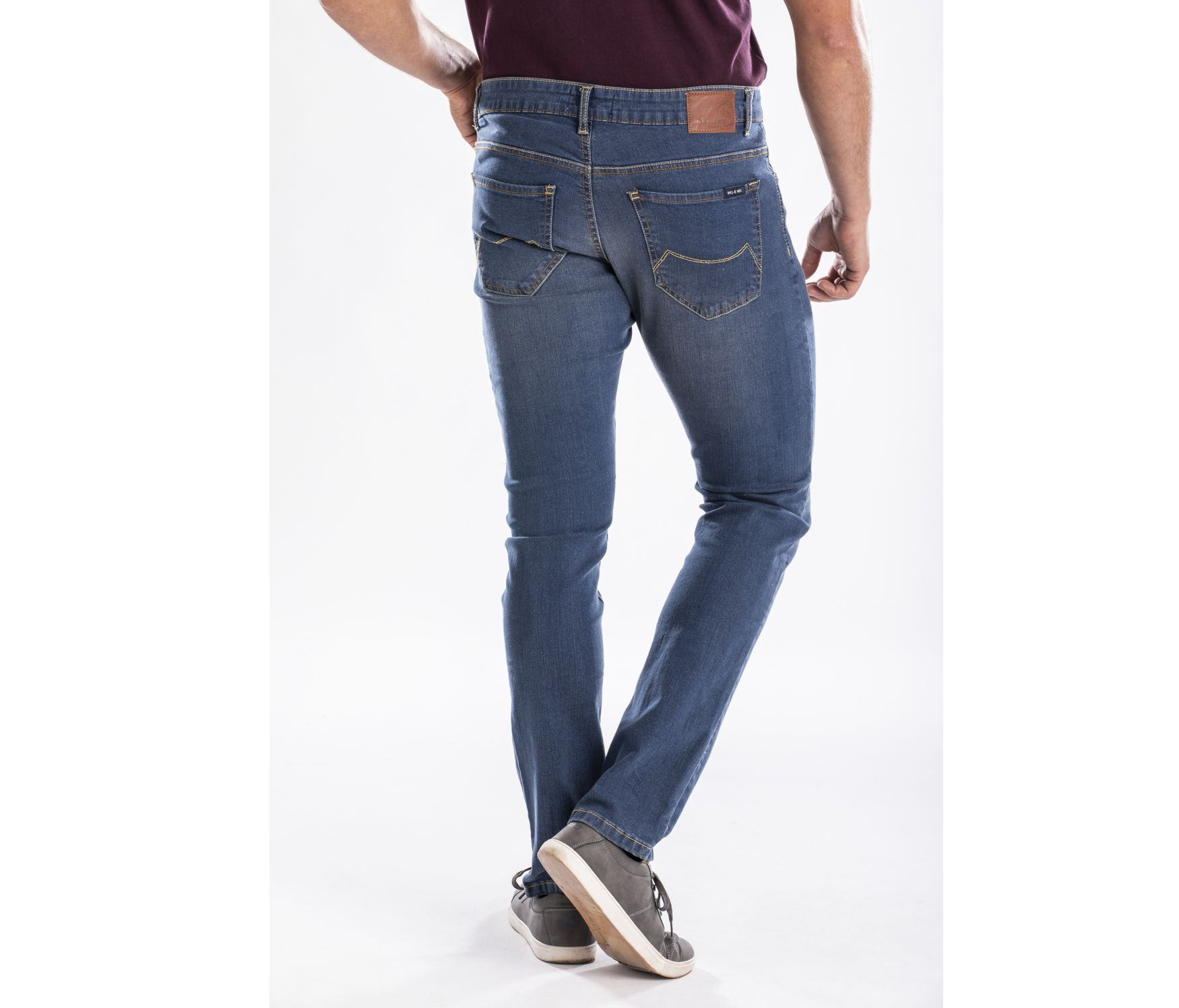 MEN'S STONE FITTED JEANS