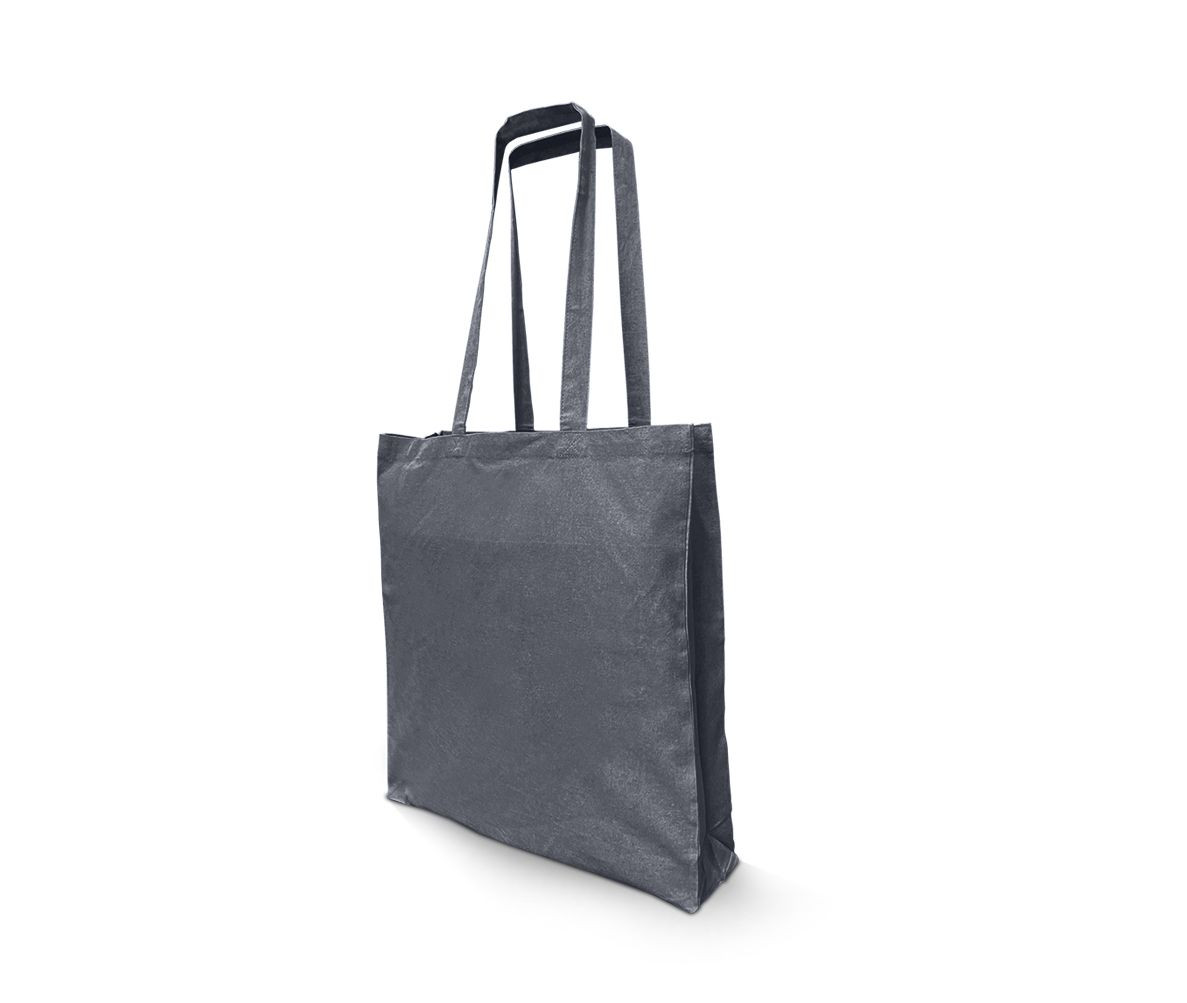 RECYCLED TOTE BAG WITH GUSSET