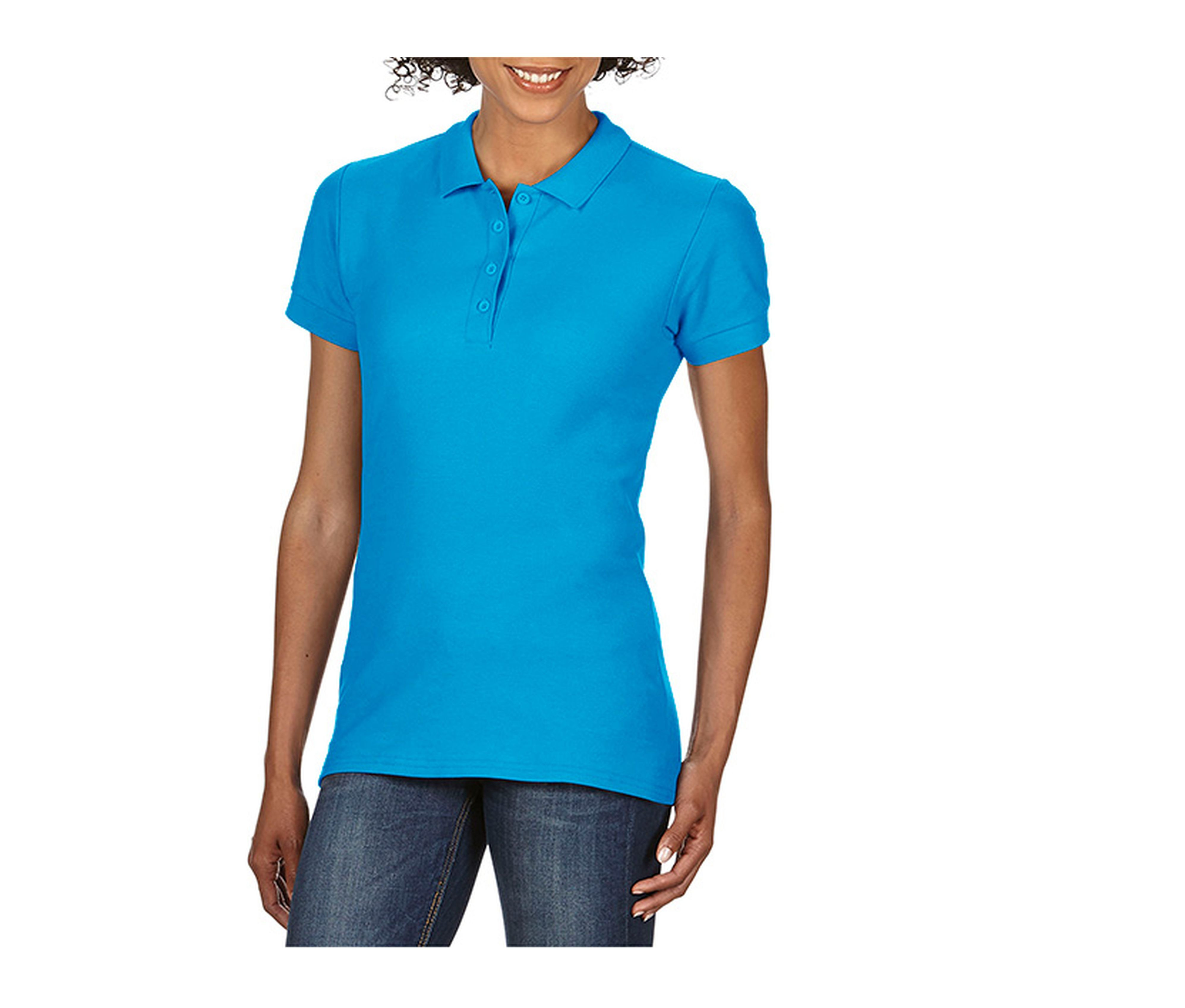 SOFTSTYLE DOUBLE PIQUÉ POLO WOMEN