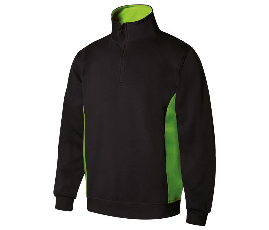 TWO-TONE HALF-ZIP SWEATSHIRT