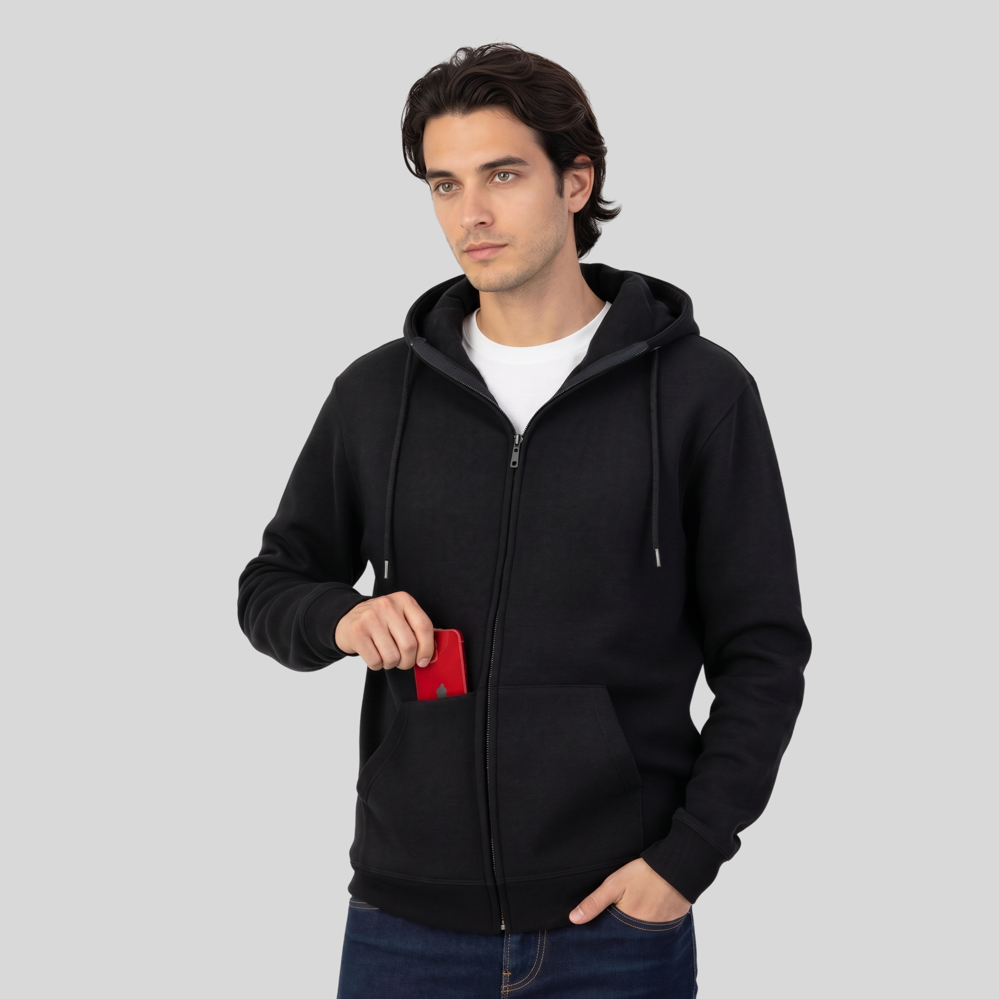 ORGANIC COTTON UNISEX SWEAT JACKET