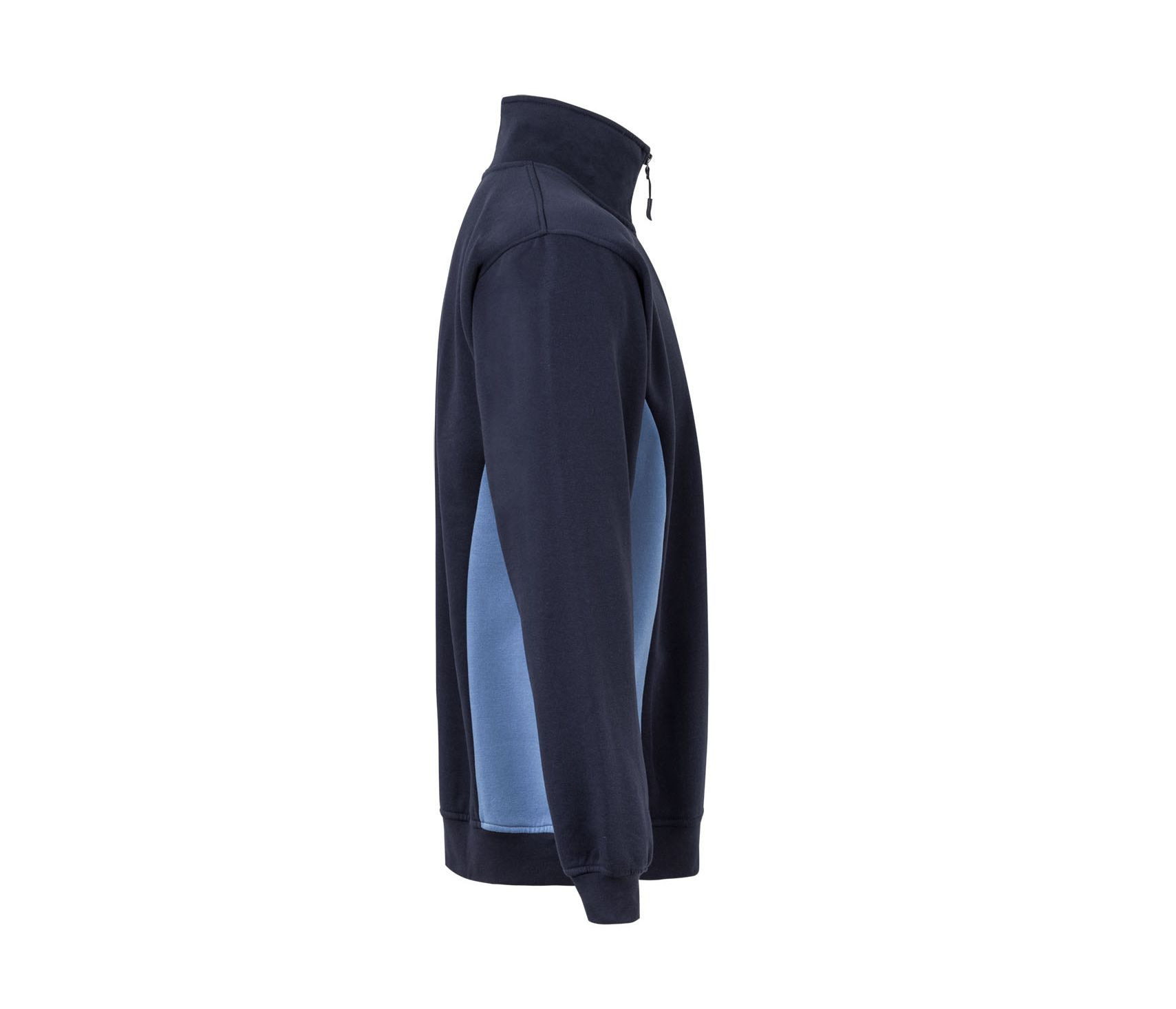 TWO-TONE HALF-ZIP SWEATSHIRT