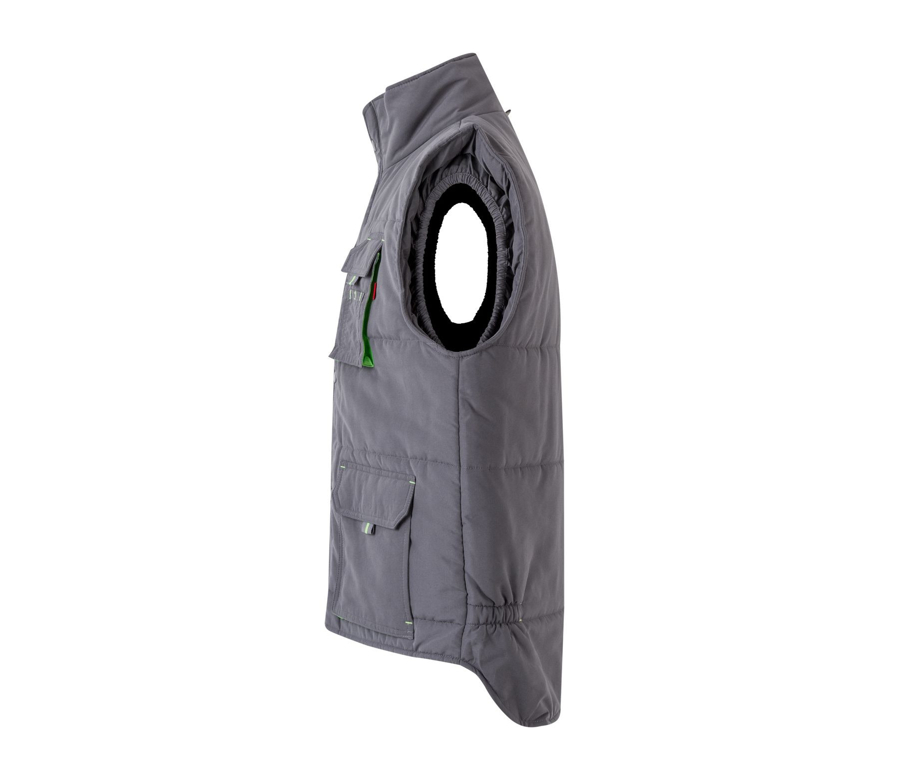 TWO-TONE MULTI-POCKET PADDED VEST