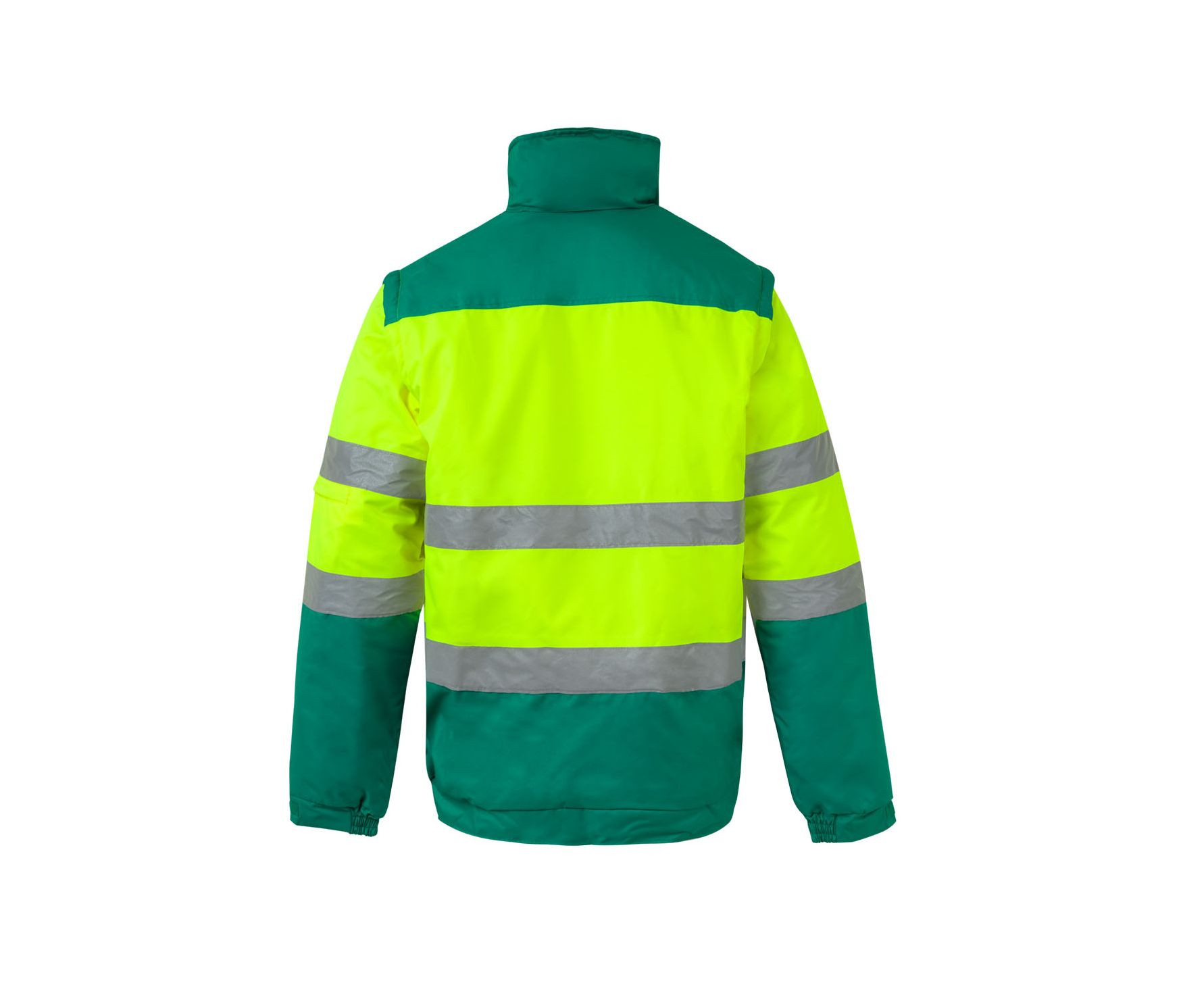 TWO-TONE HIGH VISIBILITY PADDED JACKET
