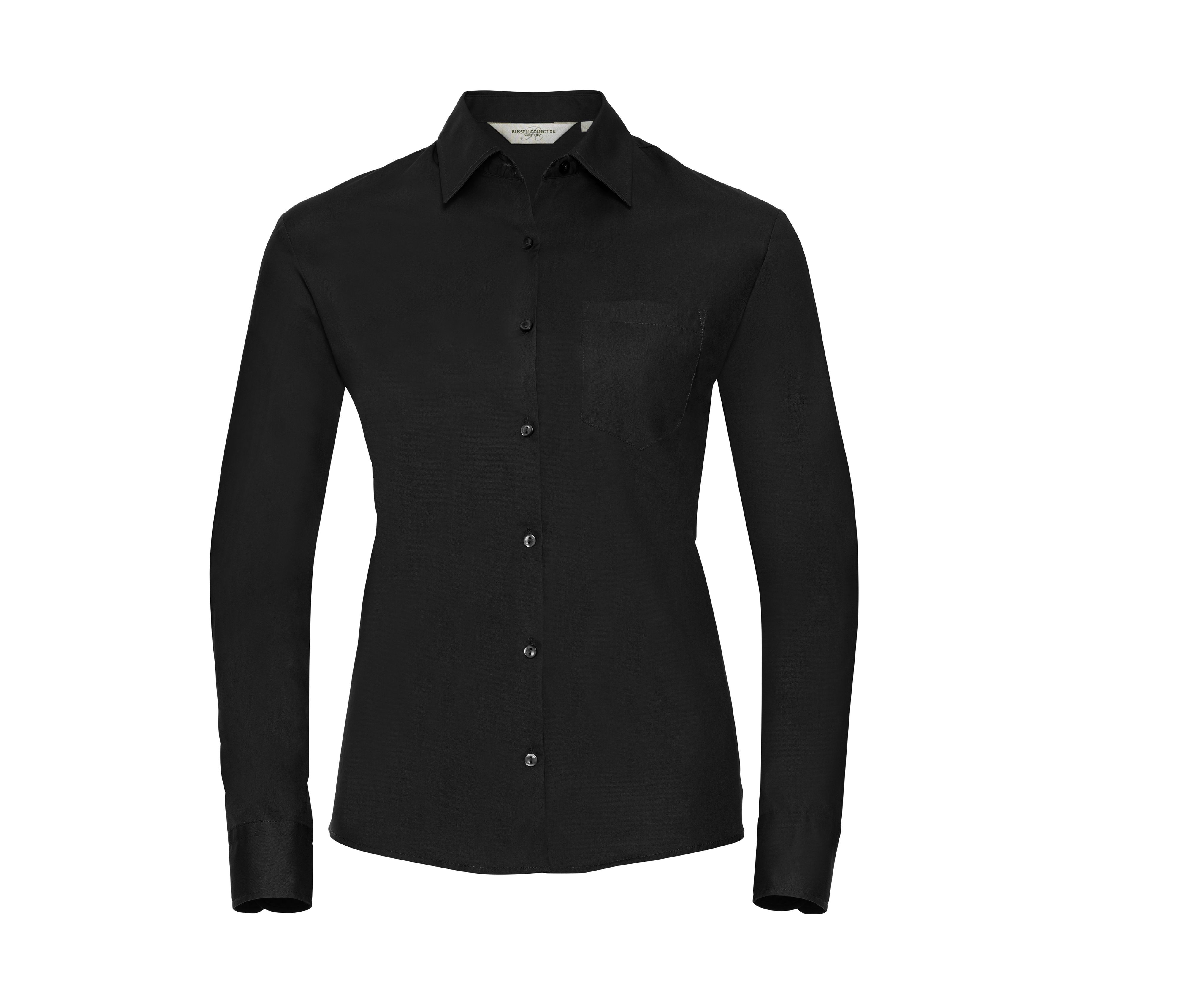LADIES' LONG SLEEVE CLASSIC PURE COTTON POPLIN SHIRT