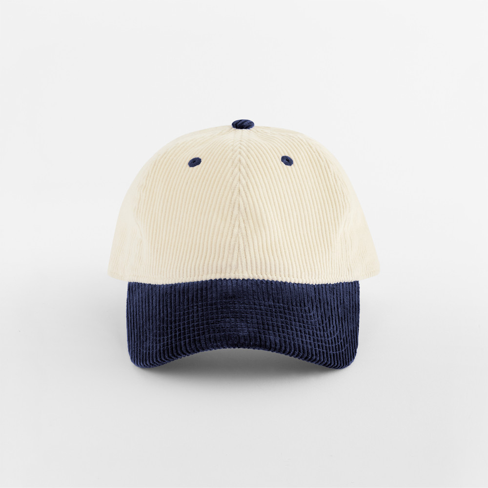 CONTRAST PEAK CORDUROY CAP