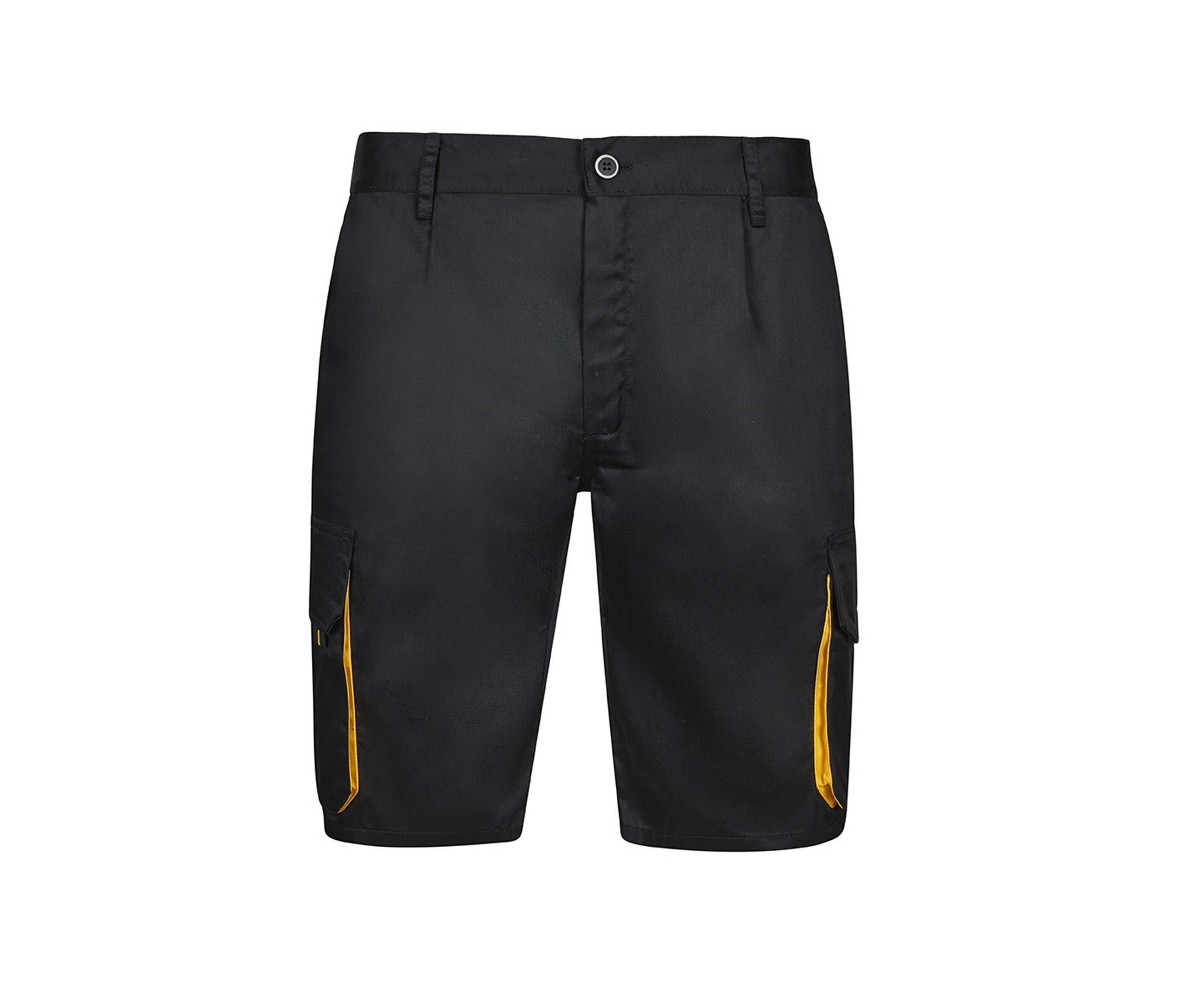 TWO-TONE MULTI-POCKET BERMUDA SHORTS