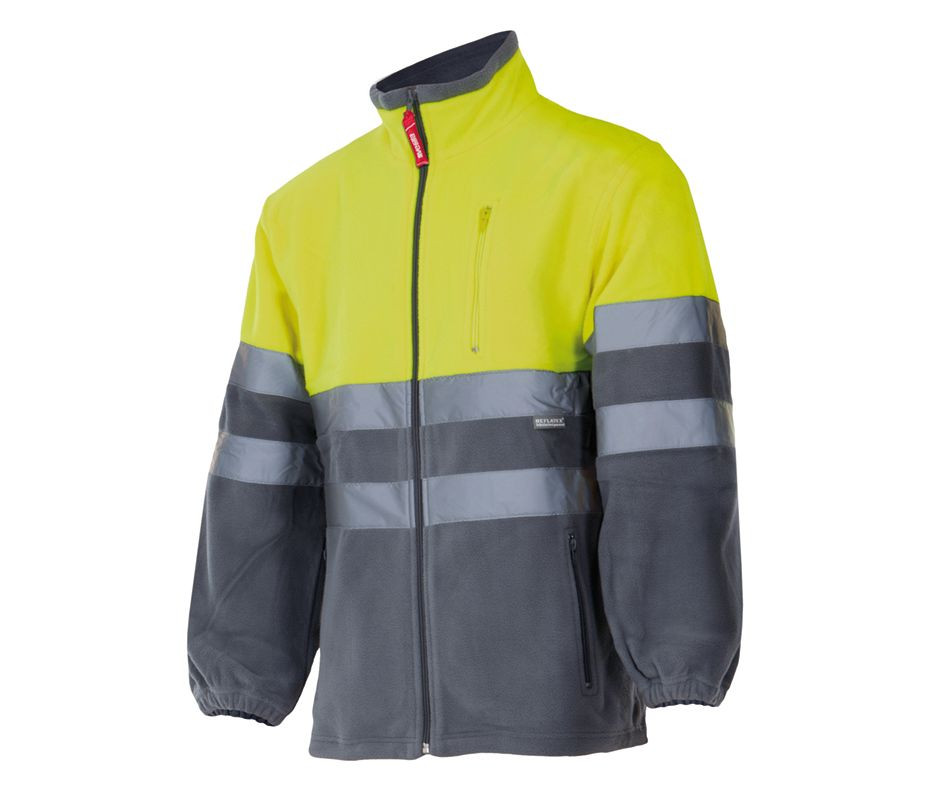 TWO-TONE HIGH VISIBILITY FLEECE JACKET