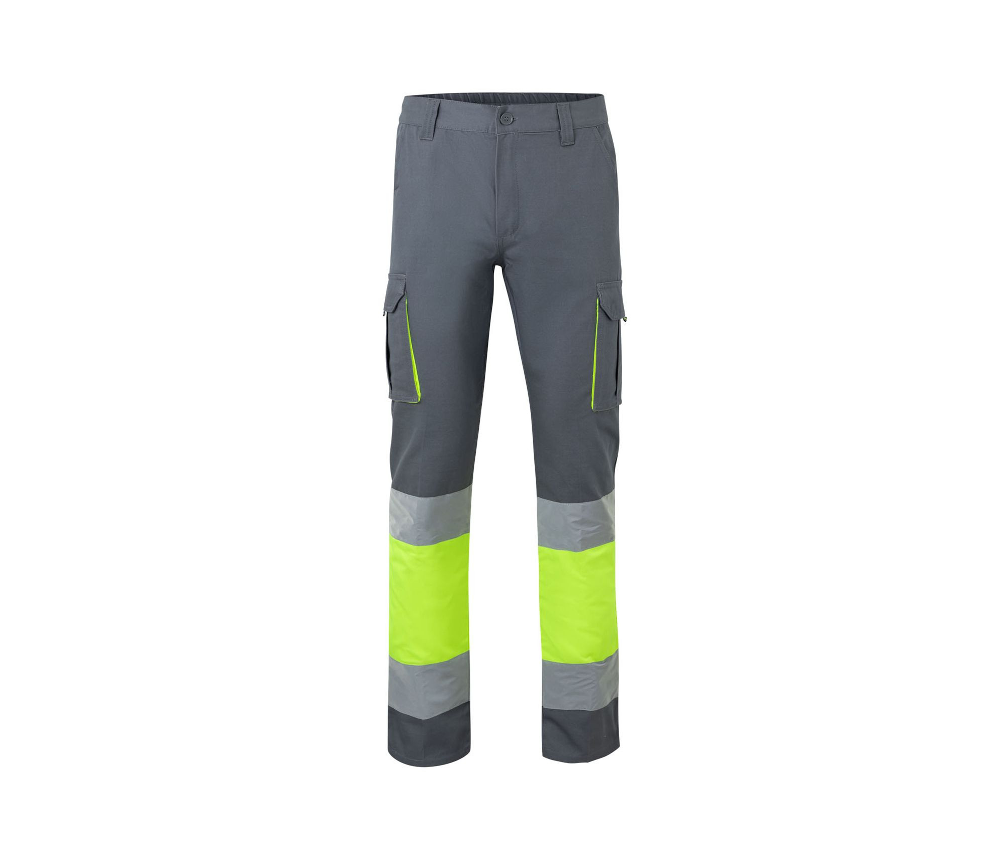 TWO-TONE HIGH VISIBILITY MULTI-POCKET TROUSERS
