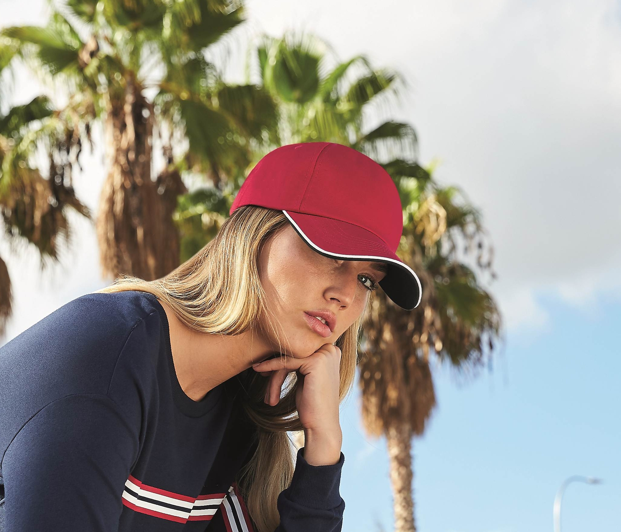 AUTHENTIC 5 PANEL CAP - PIPED PEAK