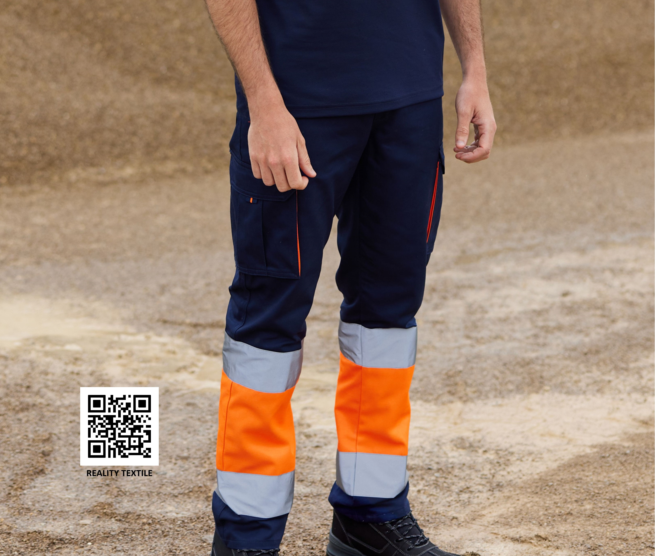 TWO-TONE HIGH VISIBILITY MULTI-POCKET TROUSERS