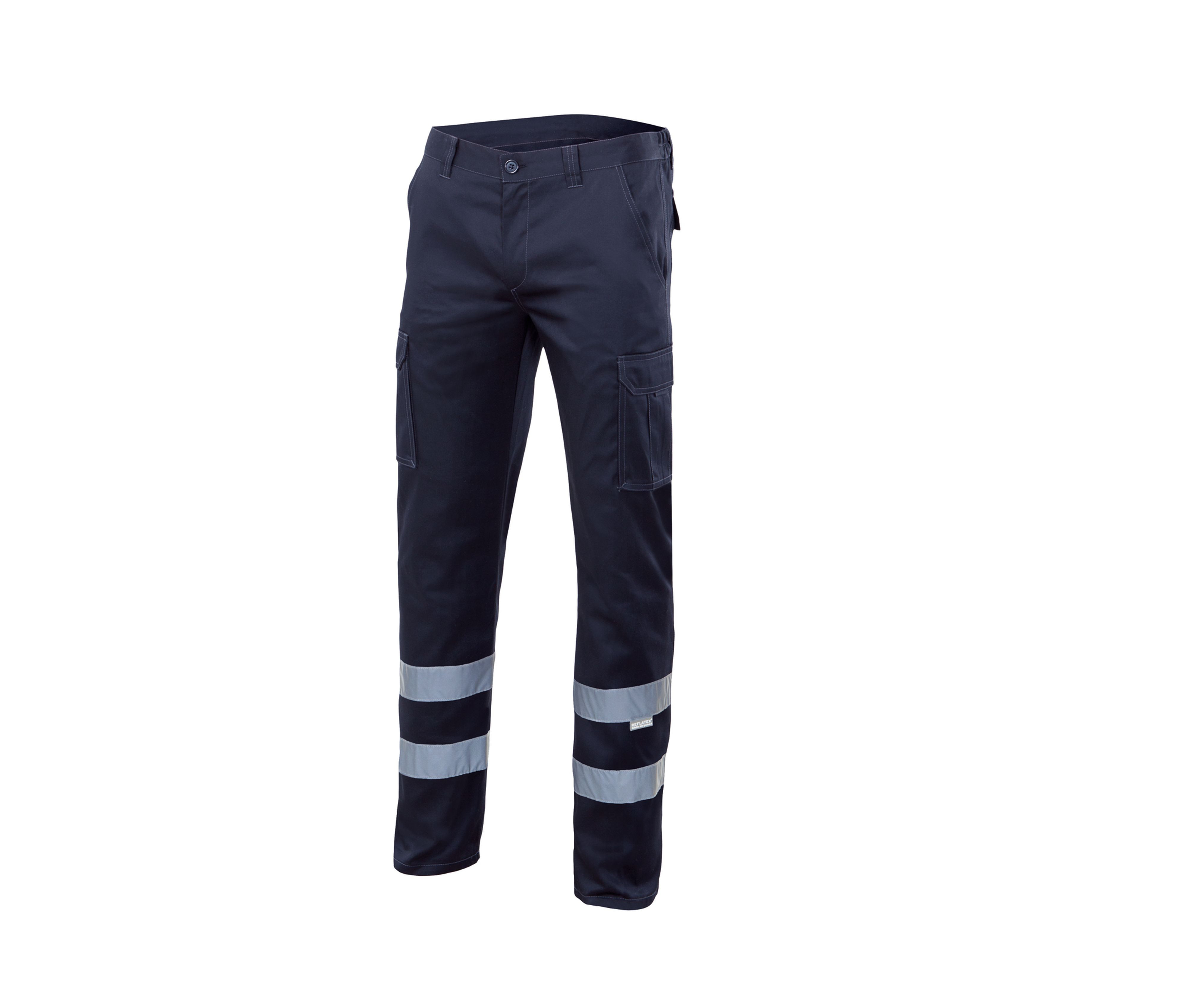MULTI-POCKET STRETCH TROUSERS WITH REFLECTIVE TAPE
