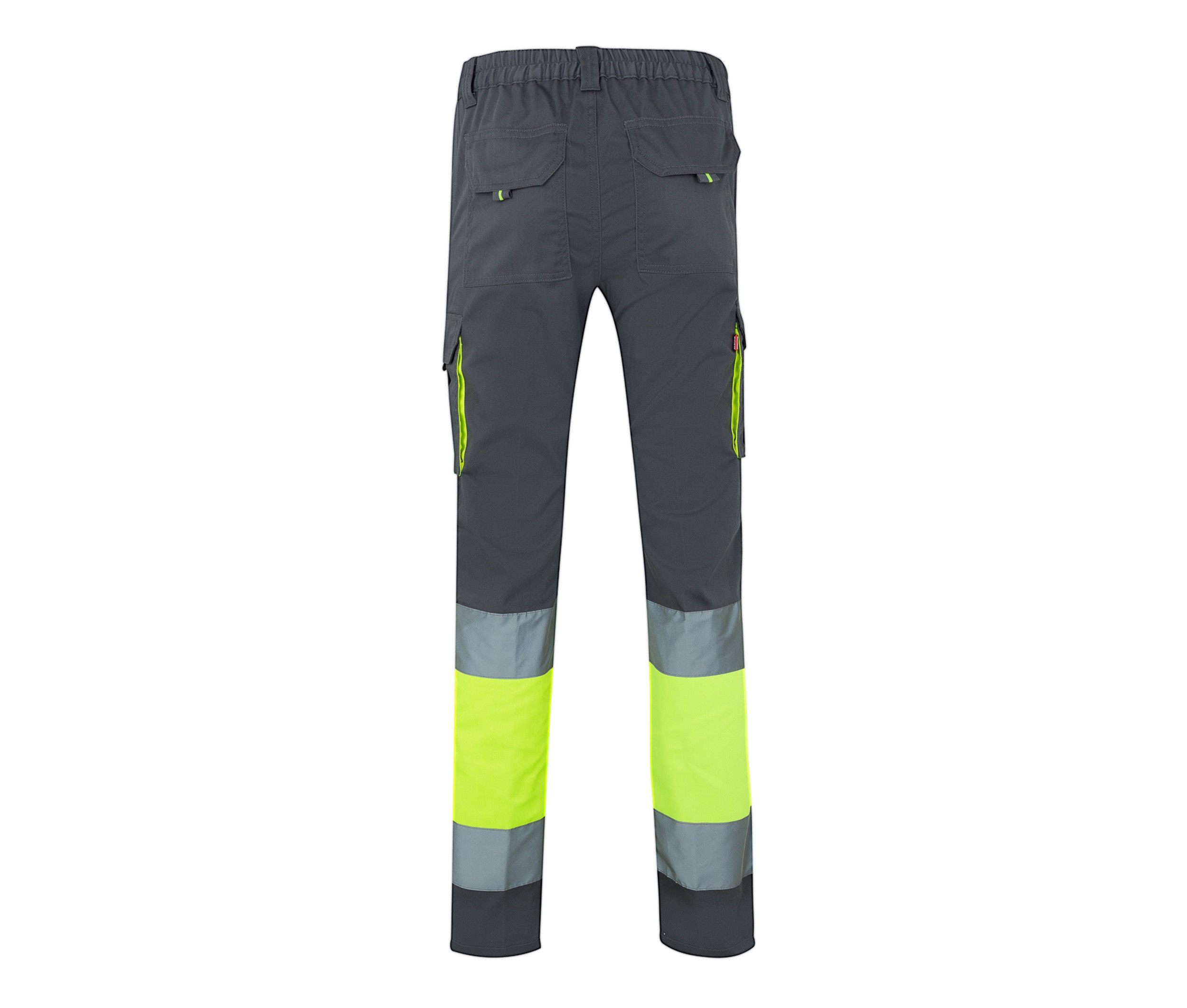 TWO-TONE HIGH VISIBILITY MULTI-POCKET STRETCH TROUSERS