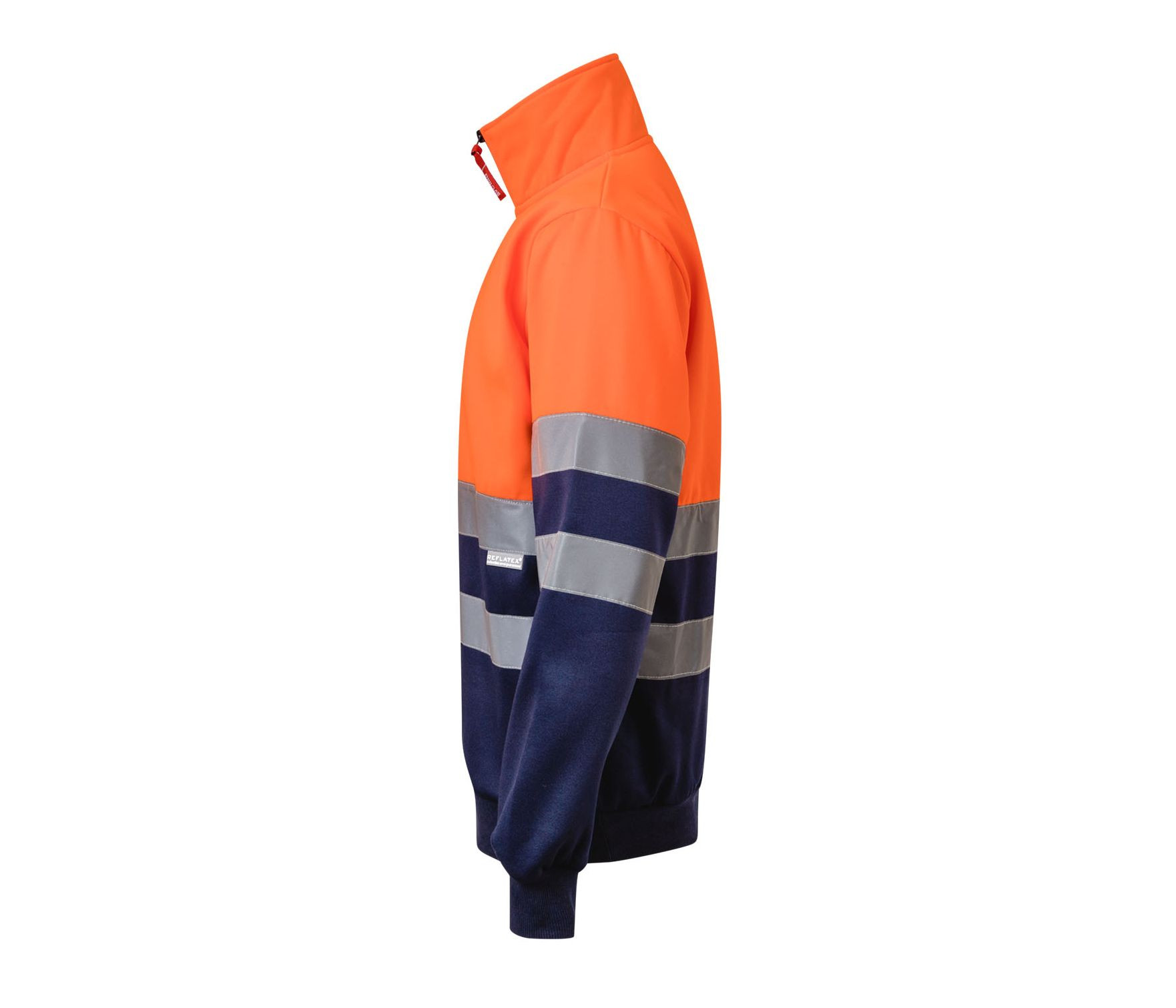 TWO-TONE HIGH VISIBILITY ZIP SWEATSHIRT