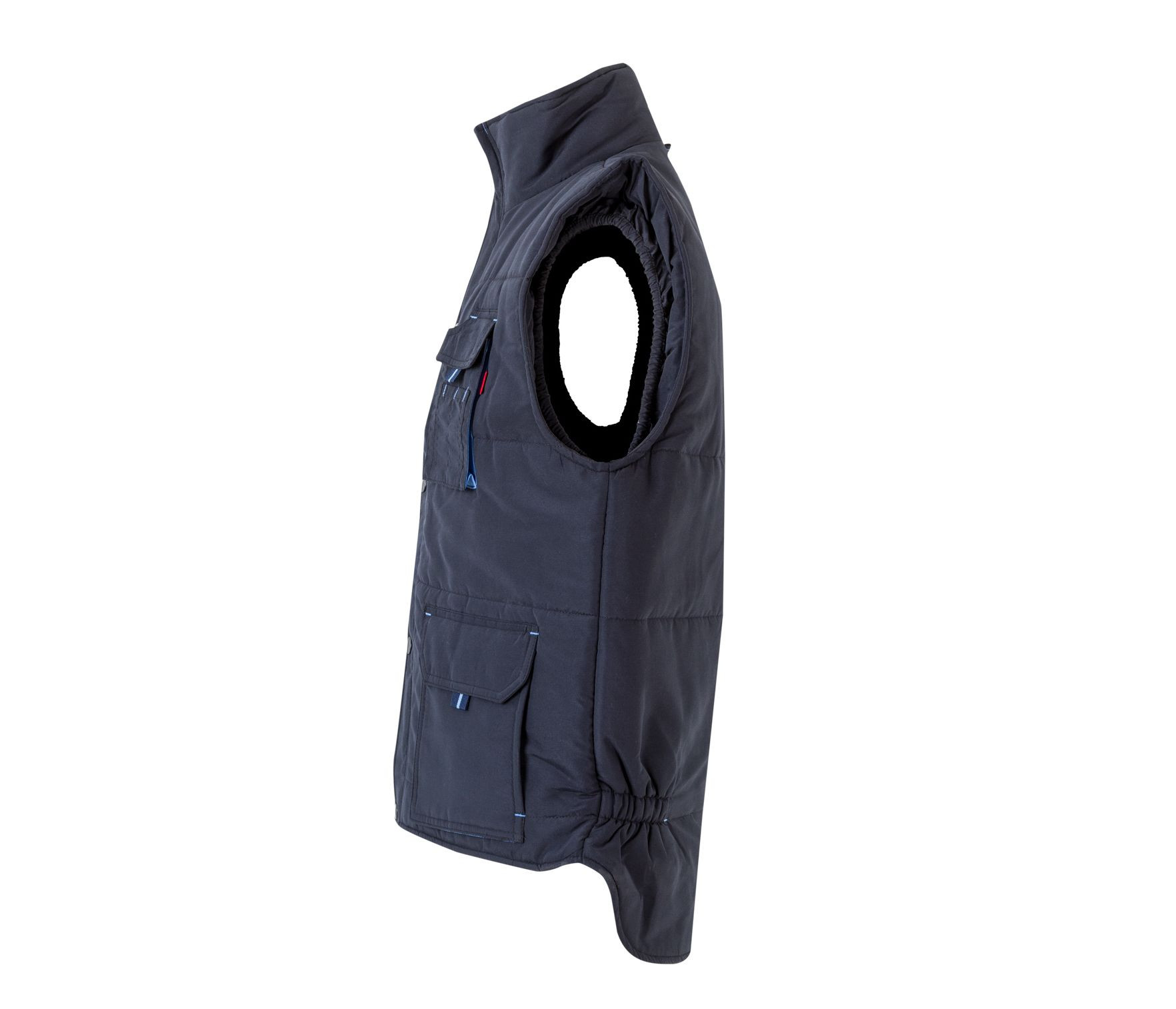 TWO-TONE MULTI-POCKET PADDED VEST