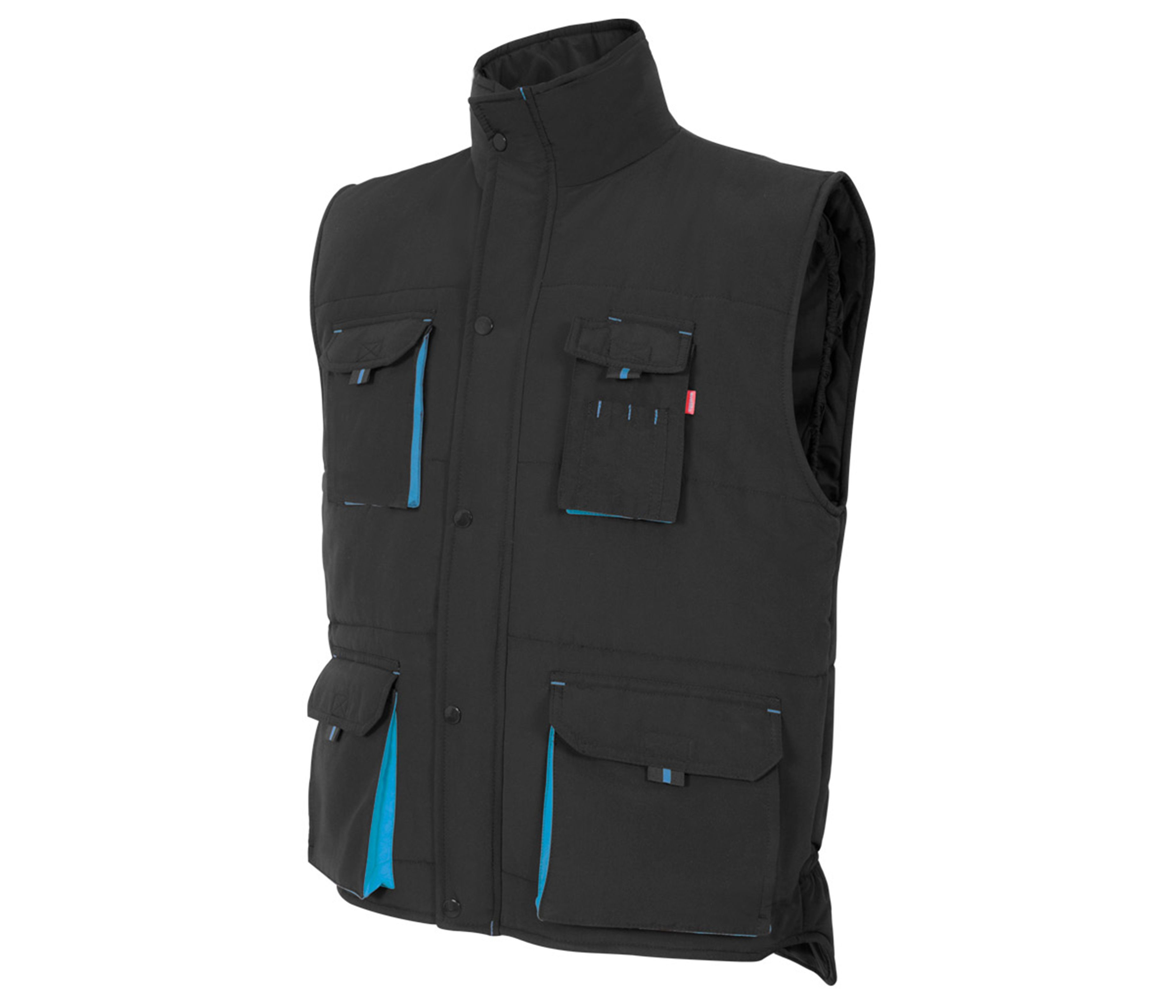 TWO-TONE MULTI-POCKET PADDED VEST