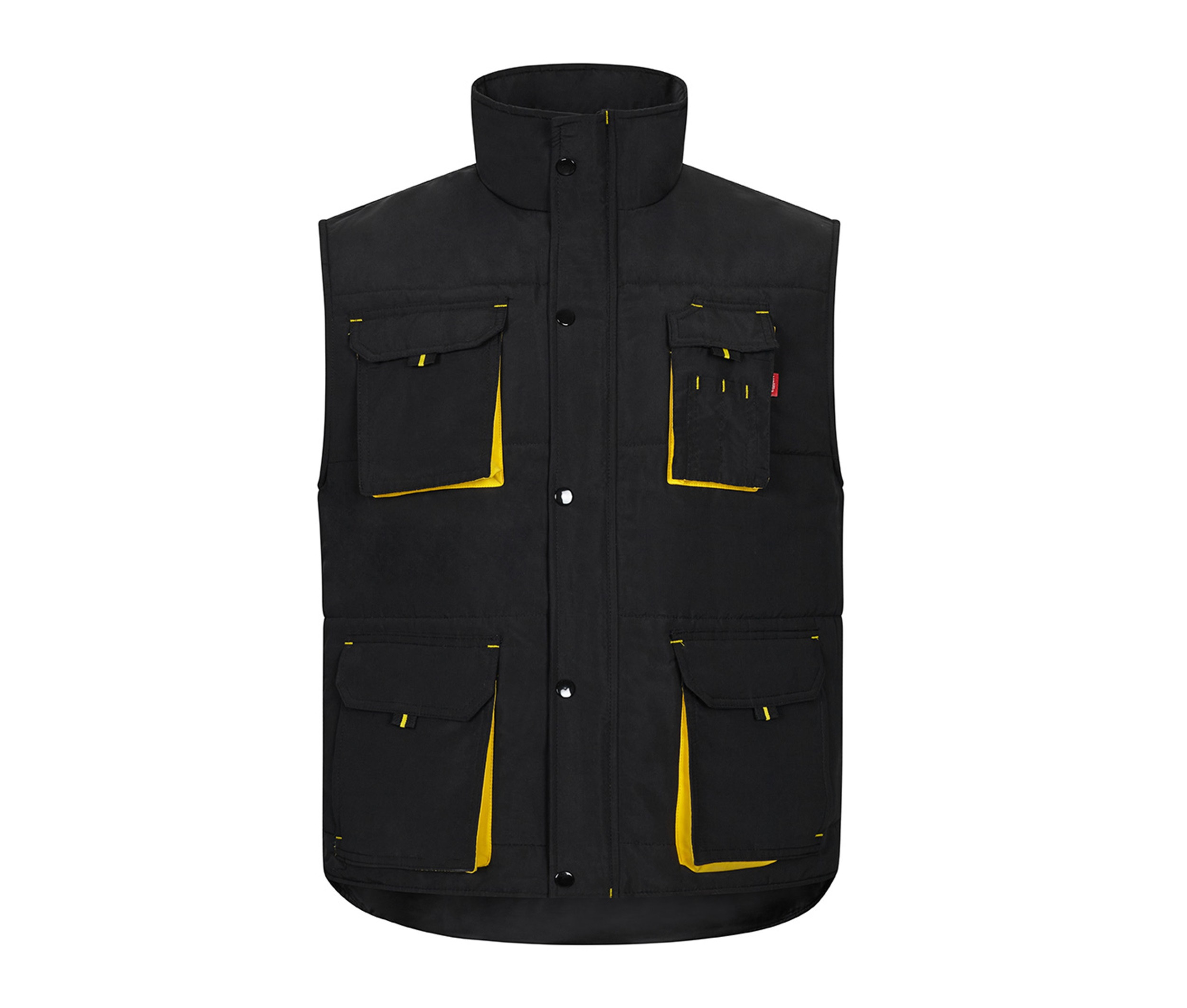 TWO-TONE MULTI-POCKET PADDED VEST