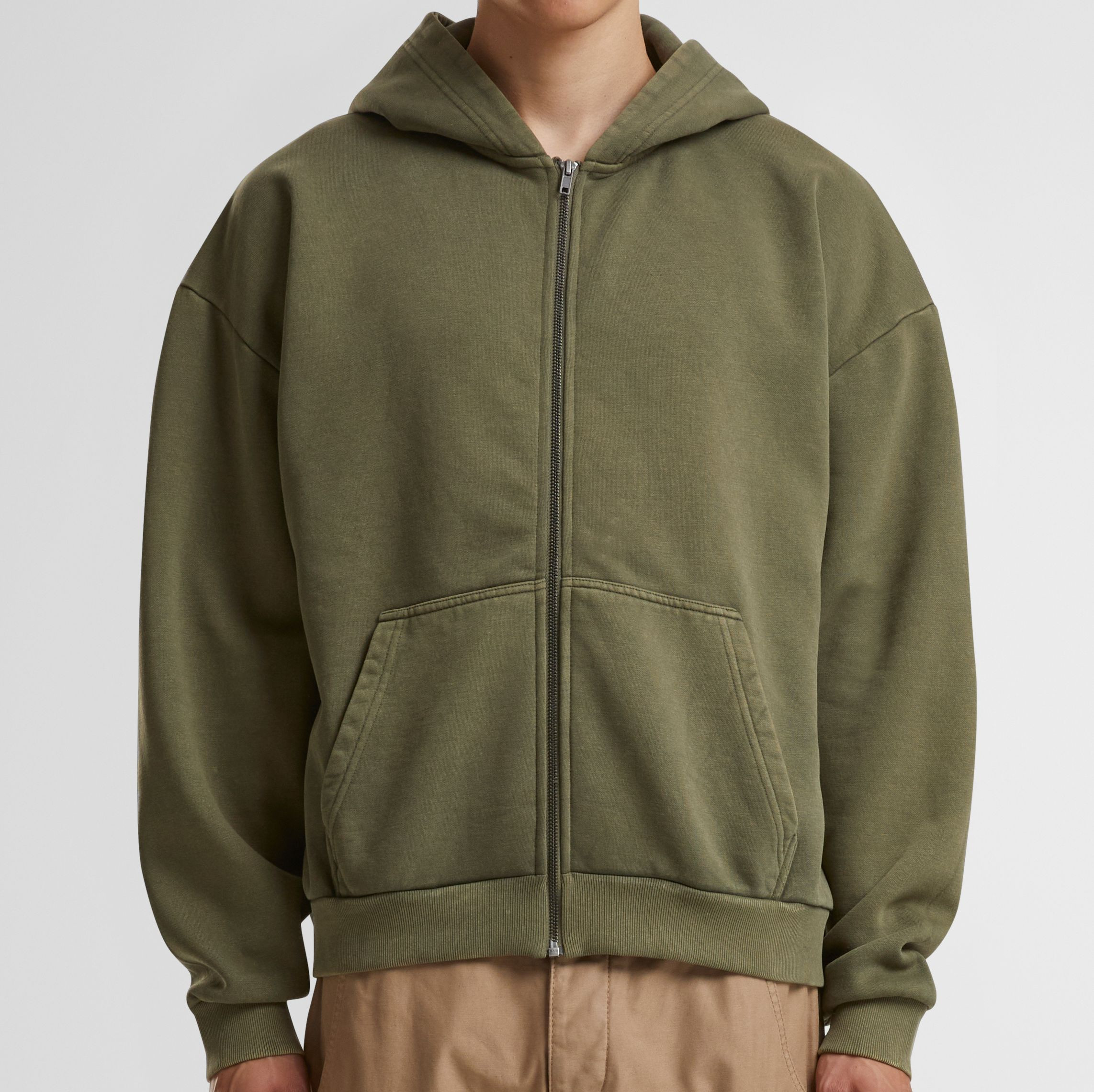 STONEWASH HEAVY ZIP HOODIE