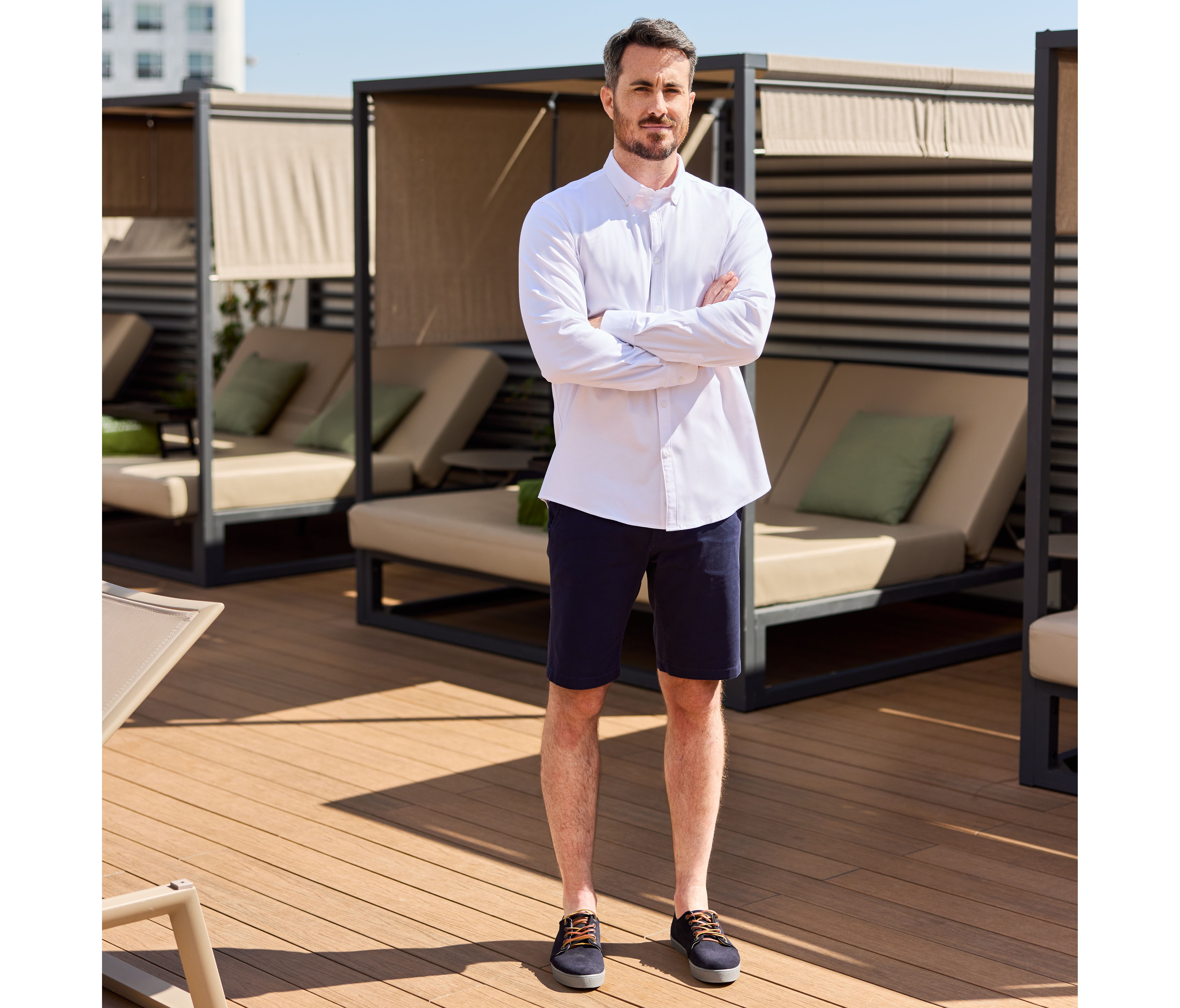 UNISEX STRETCH CHINO BERMUDA SHORTS