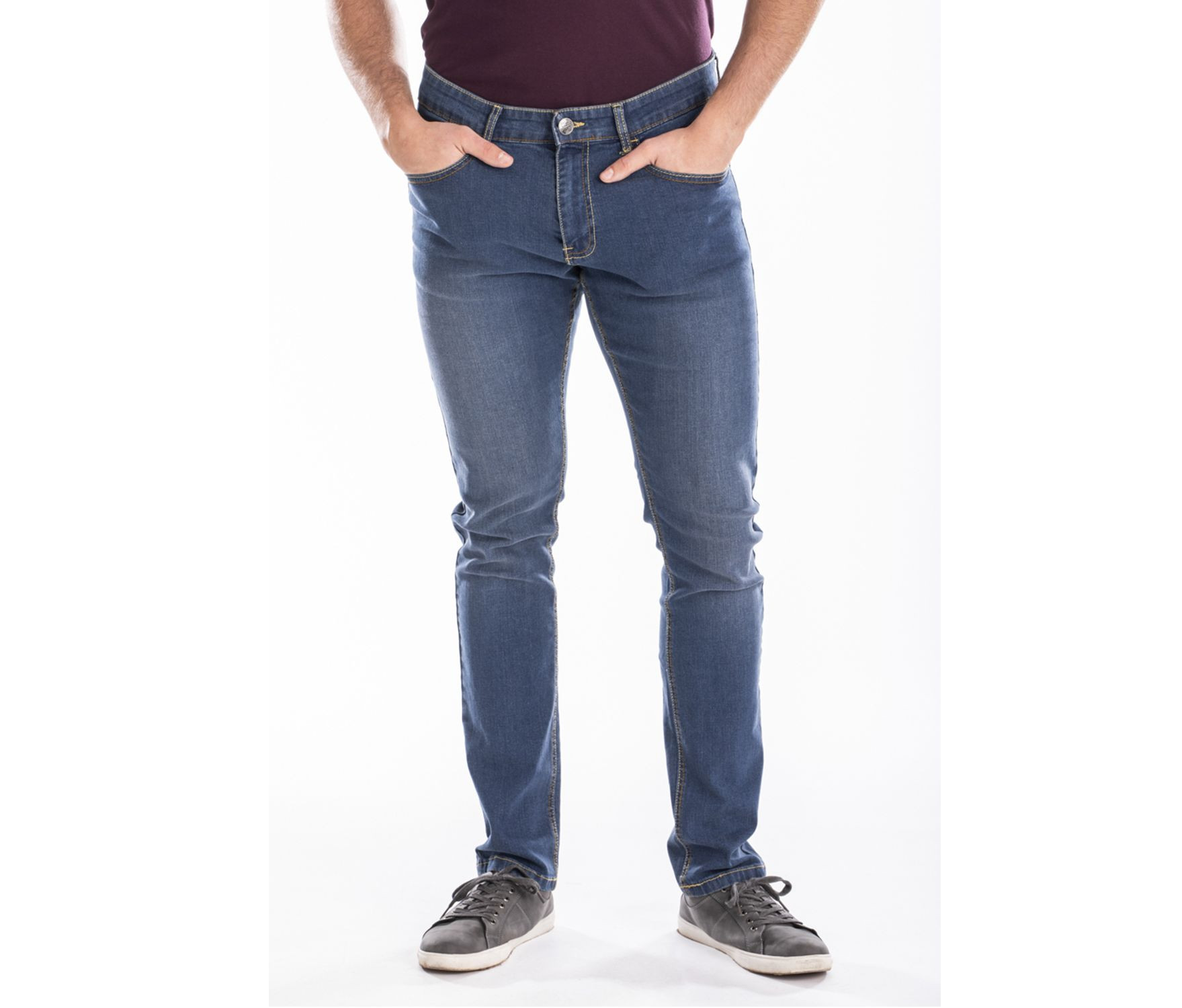 MEN'S STONE FITTED JEANS