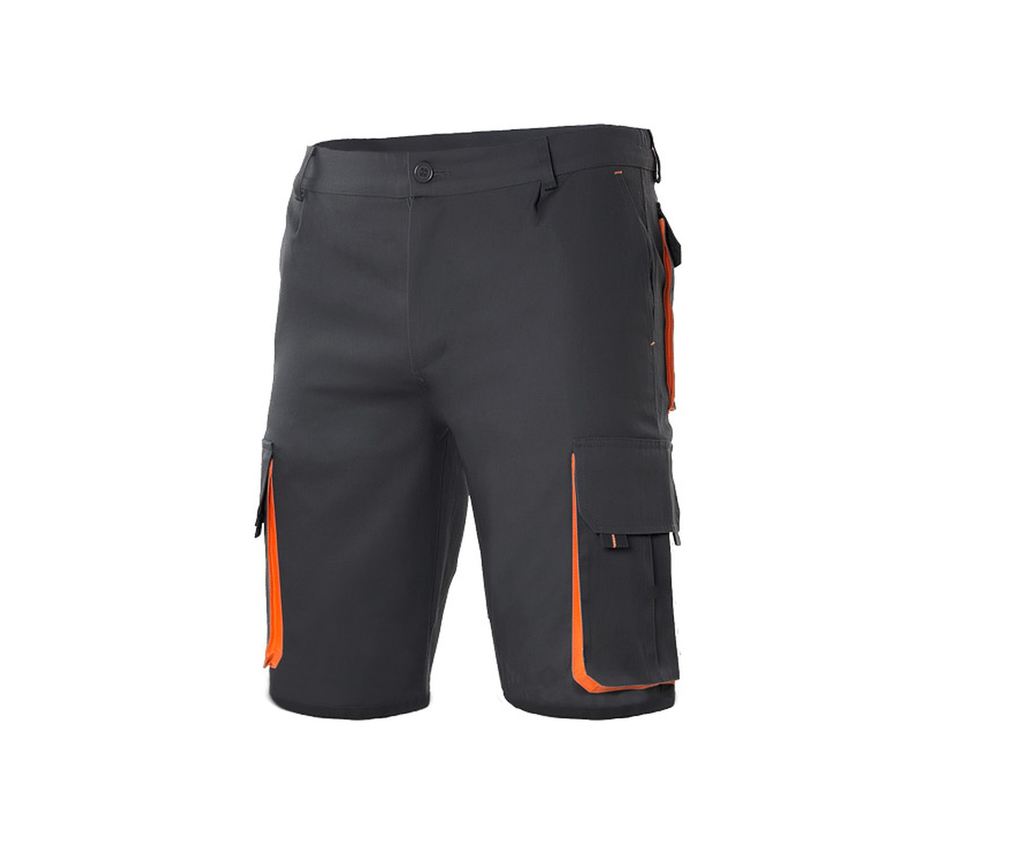 TWO-TONE MULTI-POCKET BERMUDA SHORTS