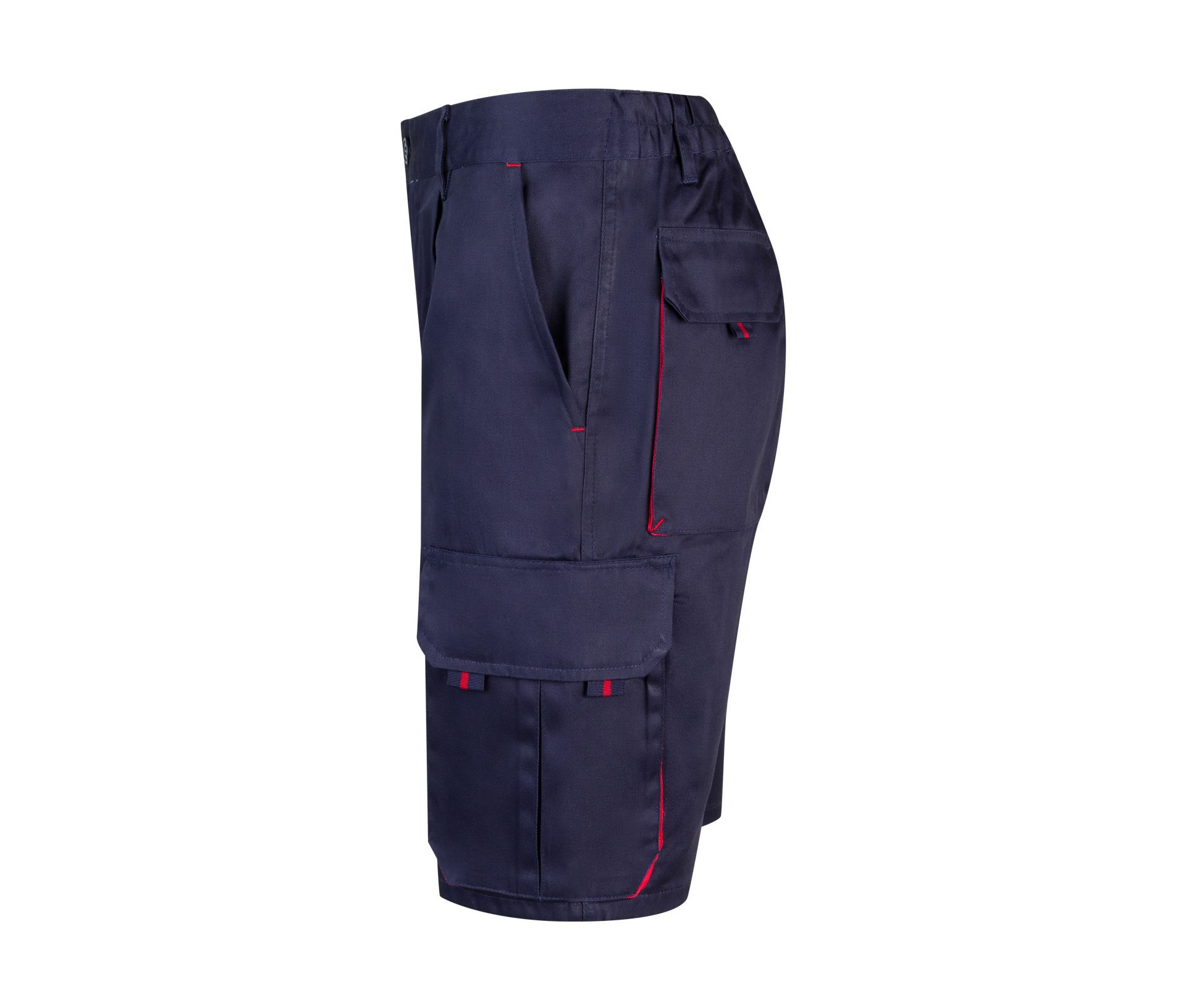 TWO-TONE MULTI-POCKET BERMUDA SHORTS