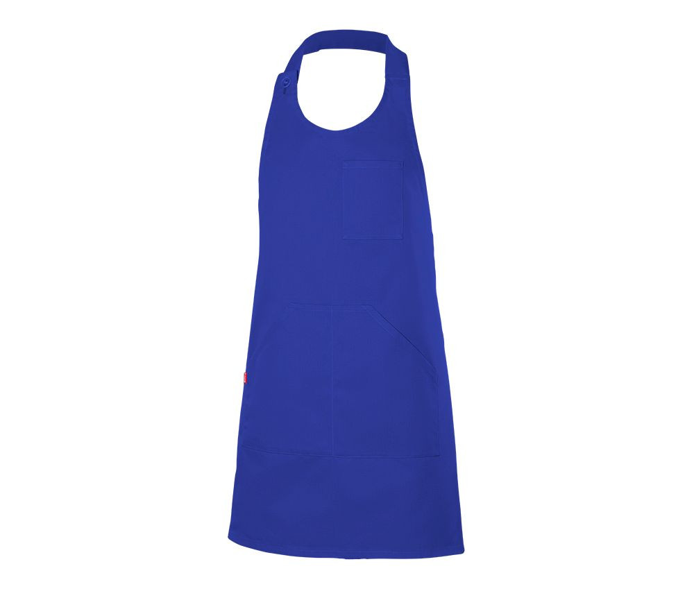 SHORT BUTTONED BIB APRON
